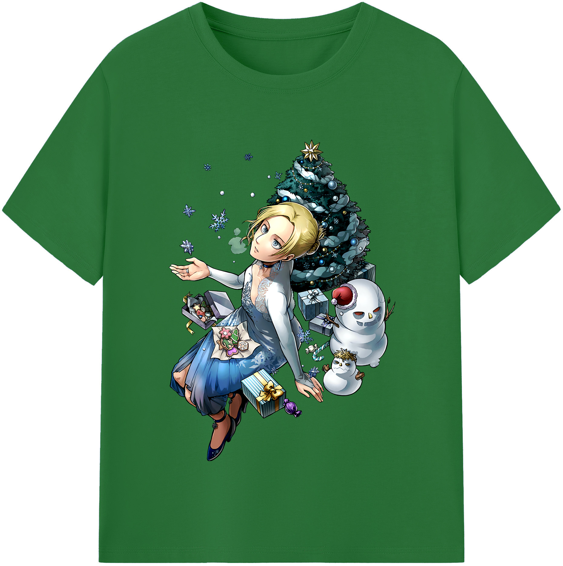 （画像用） 進撃の巨人 アニ・レオンハート Attack on Titan Annie Leonhart 綿100％半袖Tシャツ（フロントプリント）