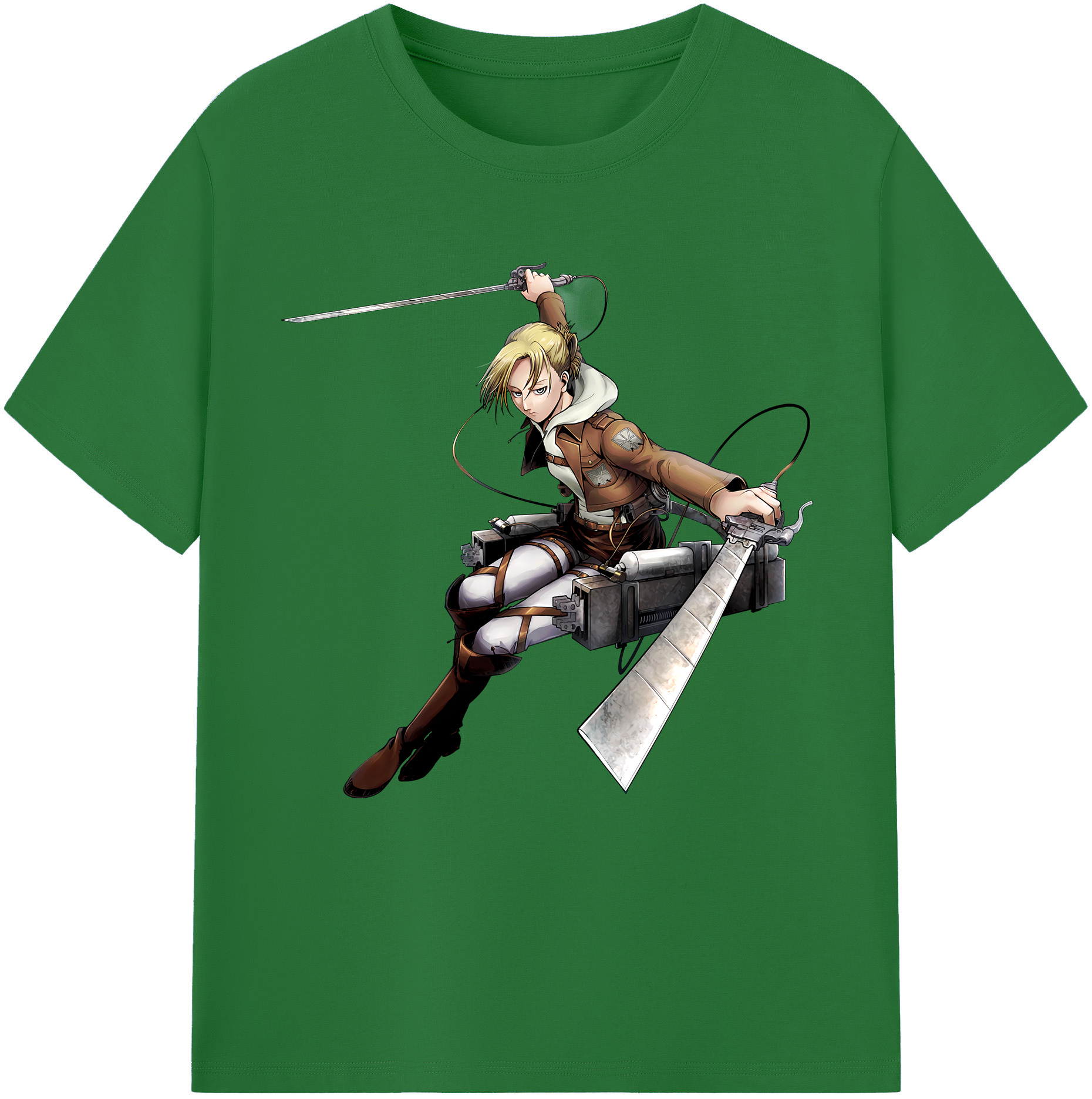 （画像用） 進撃の巨人 アニ・レオンハート Attack on Titan Annie Leonhart 綿100％半袖Tシャツ（フロントプリント）