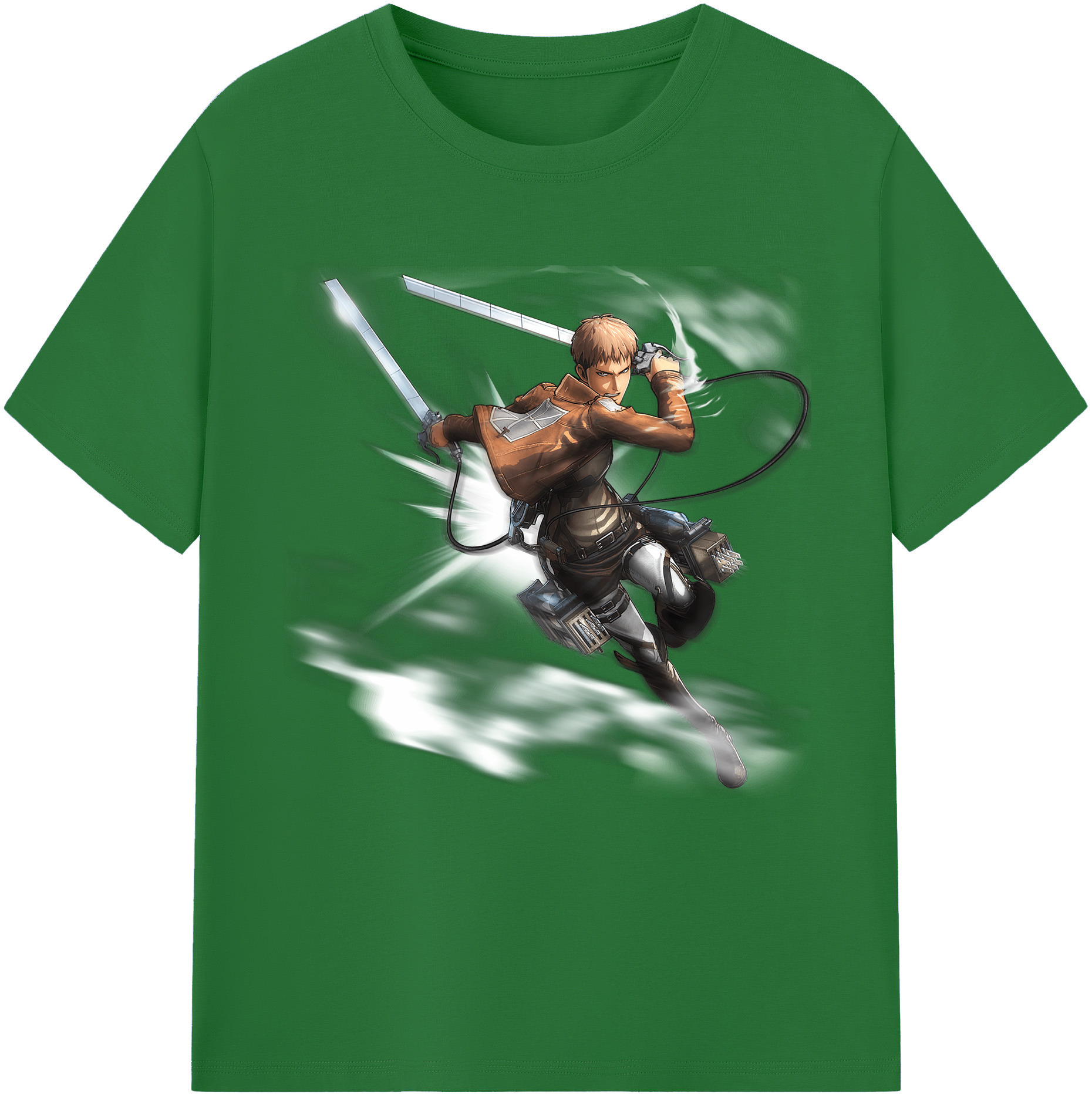 （画像用） 進撃の巨人 ジャン・キルシュタイン Attack on Titan Jean Kirstein 綿100％半袖Tシャツ（フロントプリント）