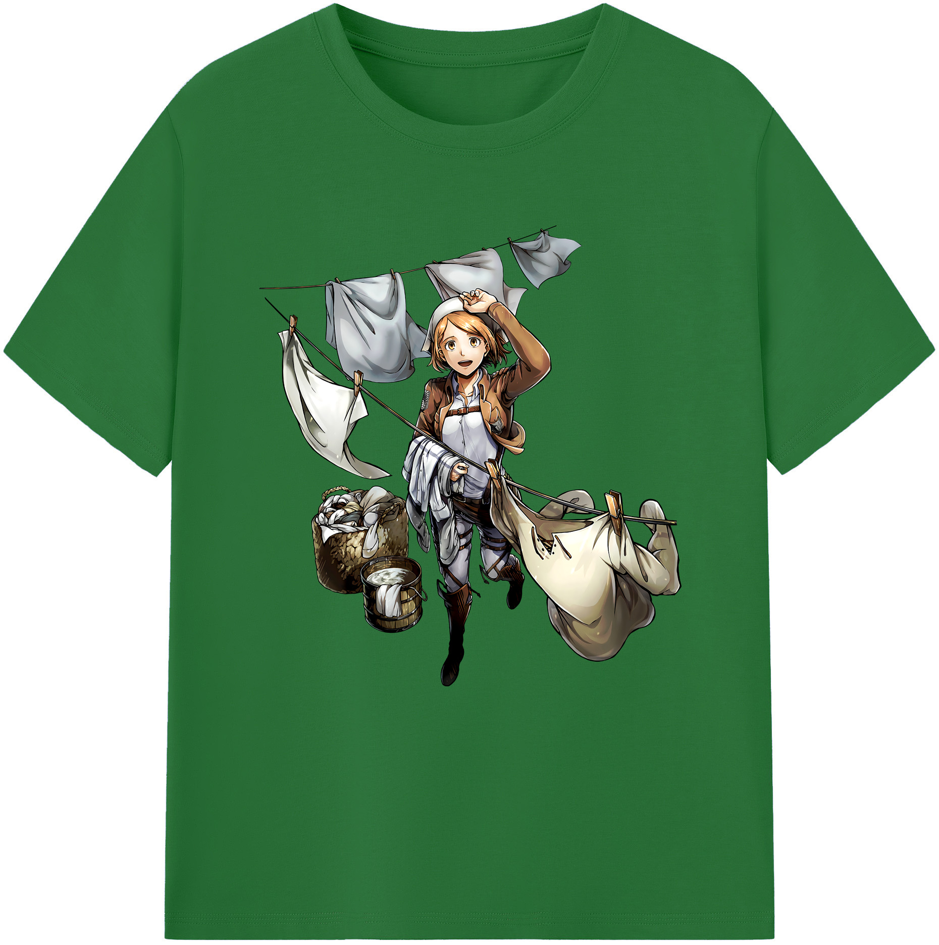 （画像用） 進撃の巨人 ペトラ·ラル Attack on Titan Petra Rall 綿100％半袖Tシャツ（フロントプリント）