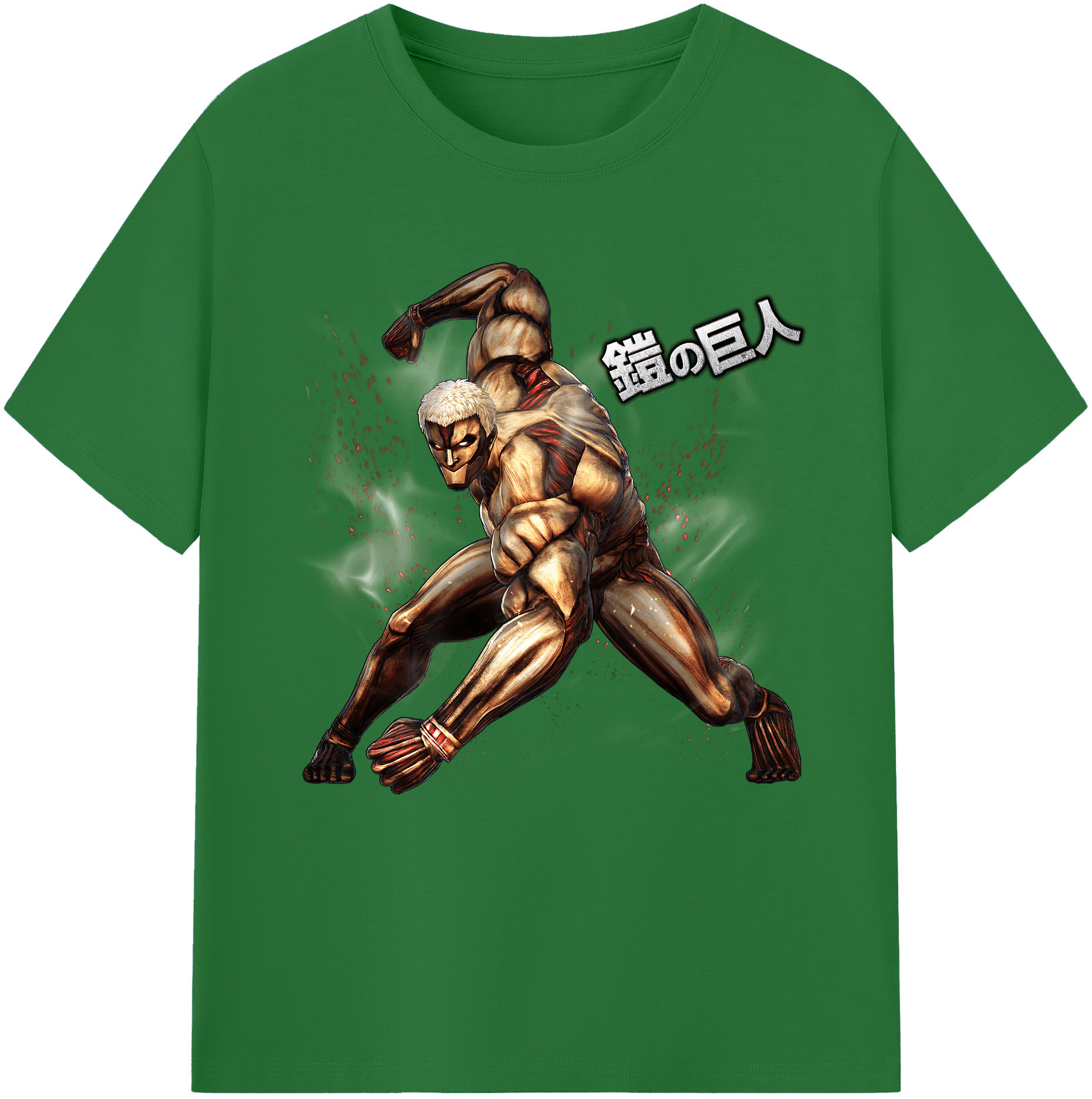 （画像用） 進撃の巨人 Attack on Titan 綿100％半袖Tシャツ（フロントプリント）