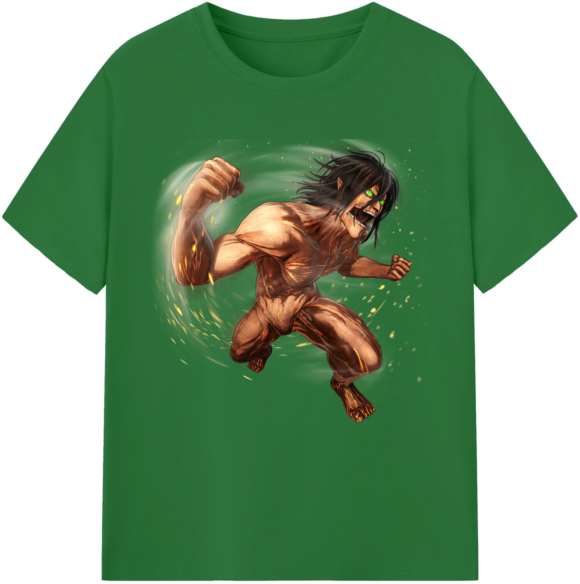 （画像用） 進撃の巨人 Attack on Titan 綿100％半袖Tシャツ（フロントプリント）