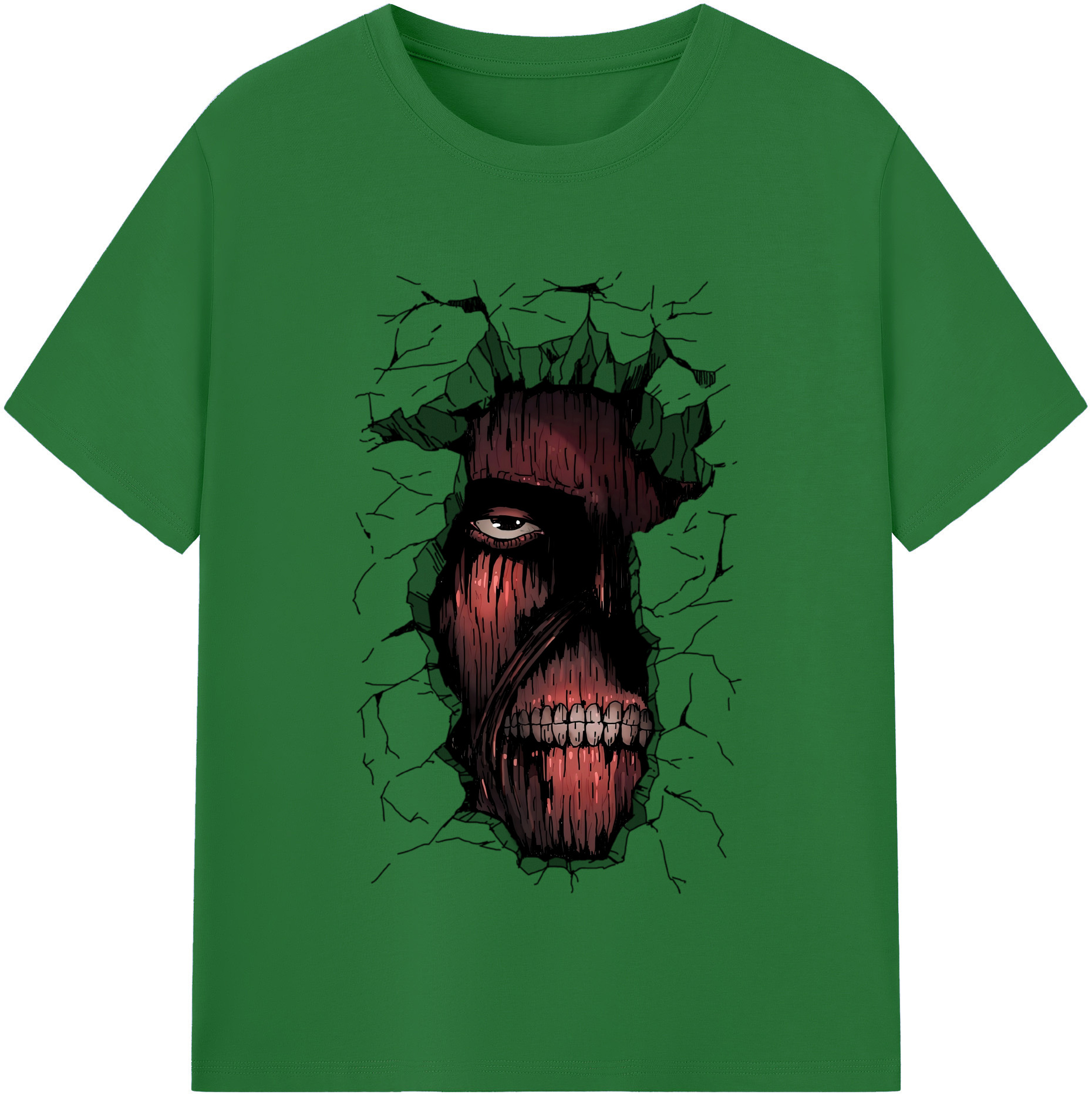 （画像用） 進撃の巨人 Attack on Titan 綿100％半袖Tシャツ（フロントプリント）