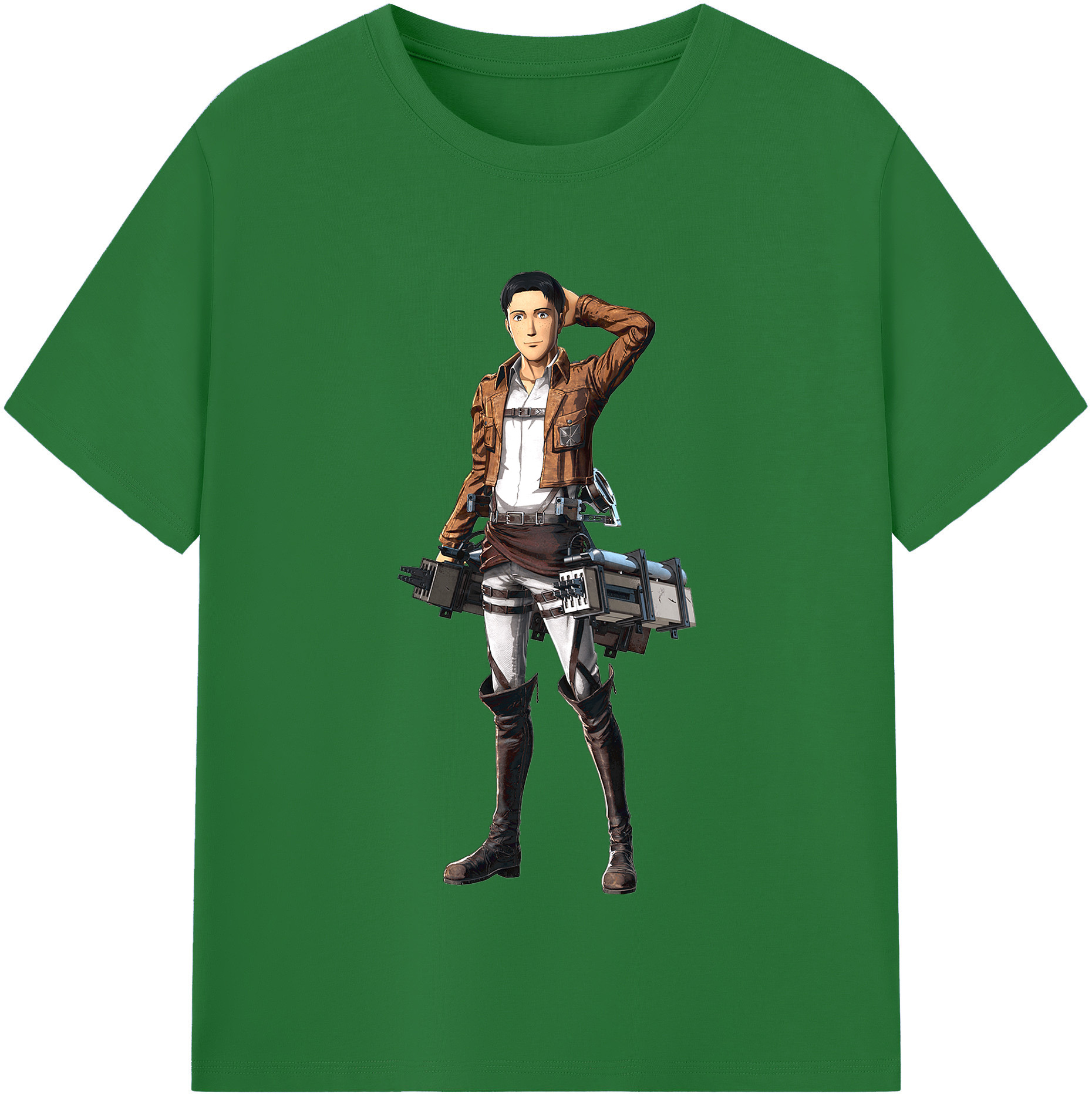 （画像用） 進撃の巨人 Attack on Titan 綿100％半袖Tシャツ（フロントプリント）