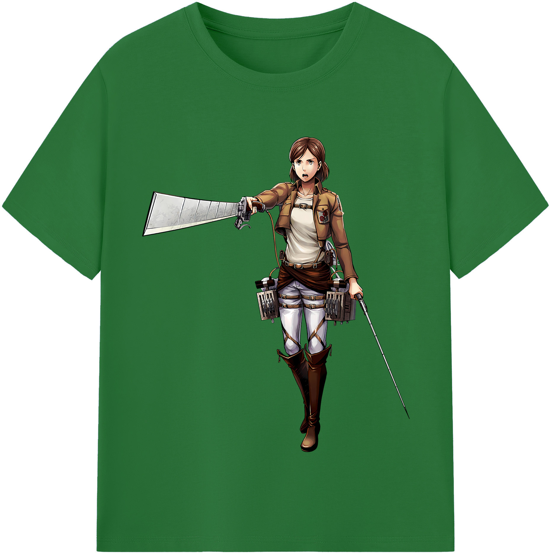 （画像用） 進撃の巨人 Attack on Titan 綿100％半袖Tシャツ（フロントプリント）