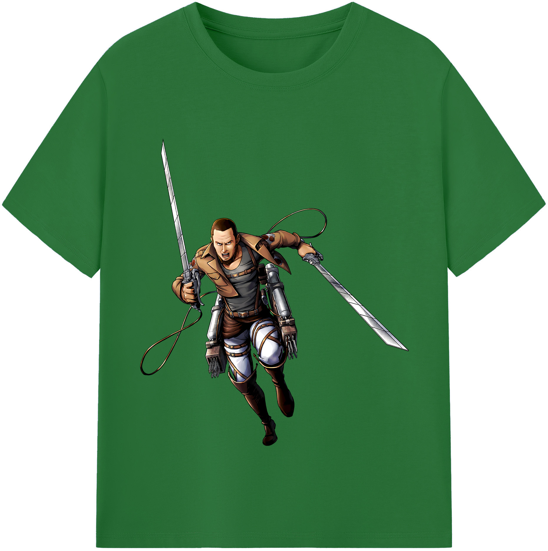 （画像用） 進撃の巨人 Attack on Titan 綿100％半袖Tシャツ（フロントプリント）