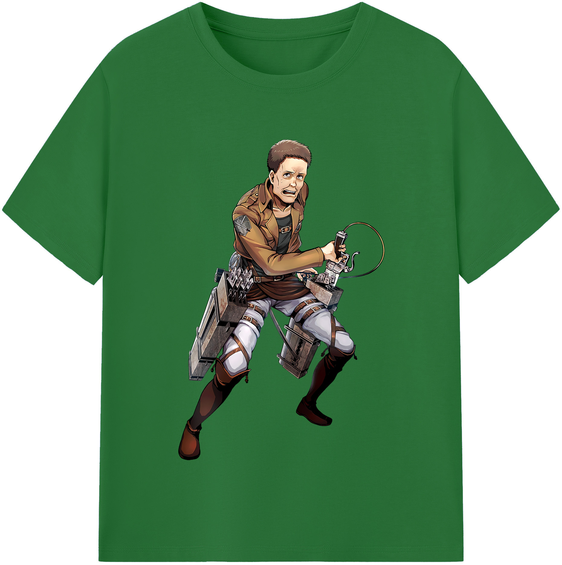 （画像用） 進撃の巨人 Attack on Titan 綿100％半袖Tシャツ（フロントプリント）