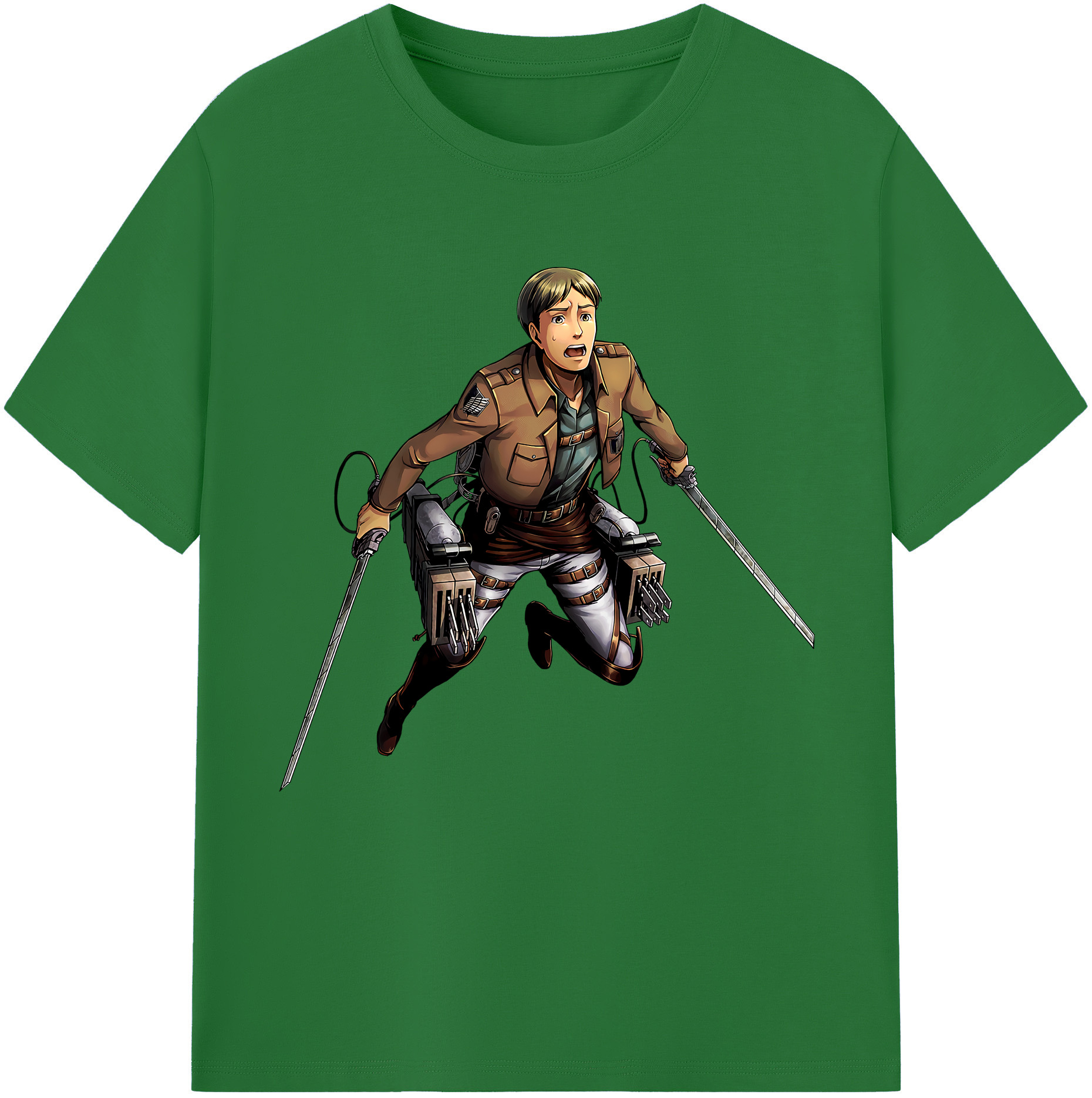 （画像用） 進撃の巨人 Attack on Titan 綿100％半袖Tシャツ（フロントプリント）