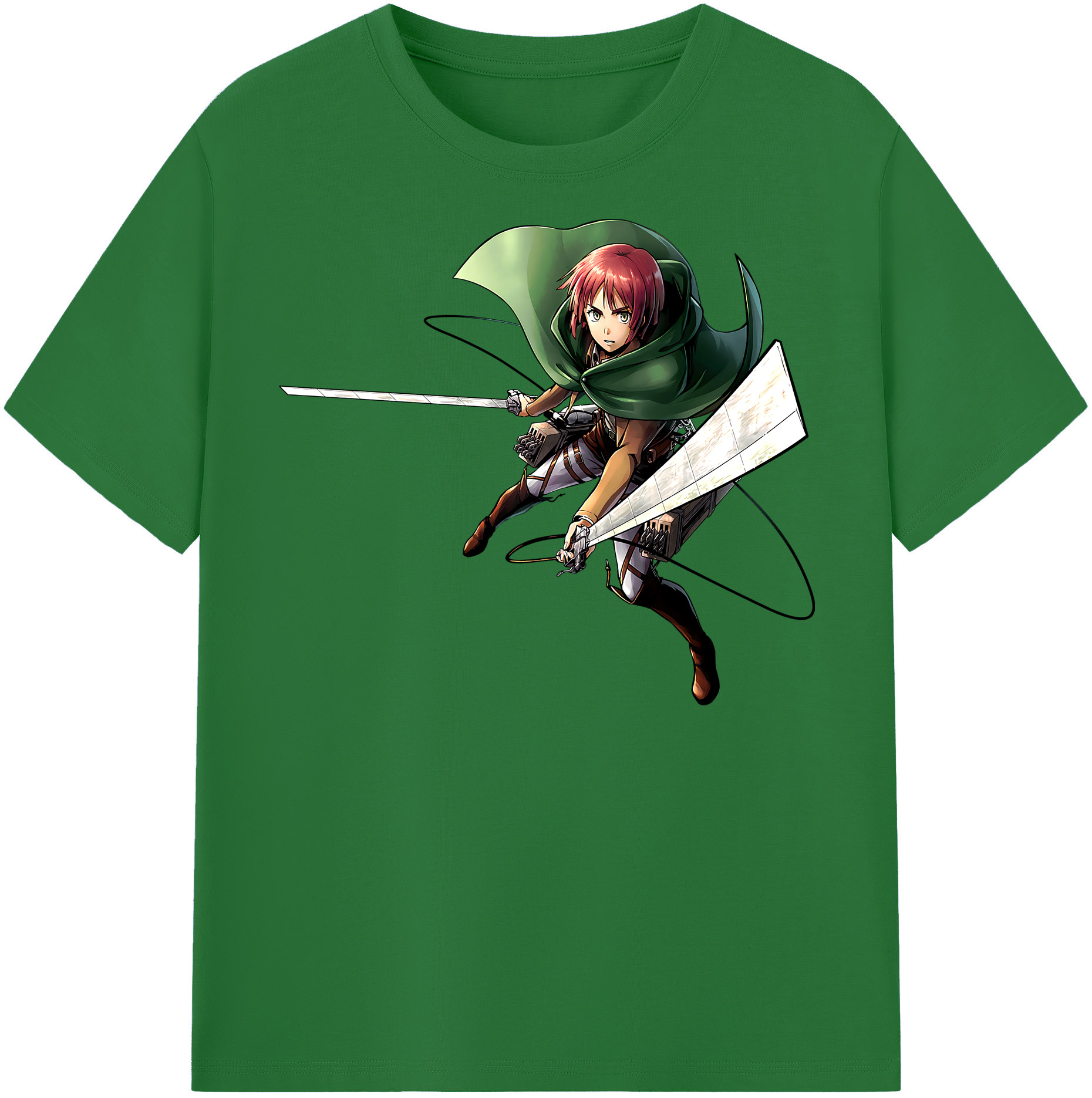 （画像用） 進撃の巨人 Attack on Titan 綿100％半袖Tシャツ（フロントプリント）