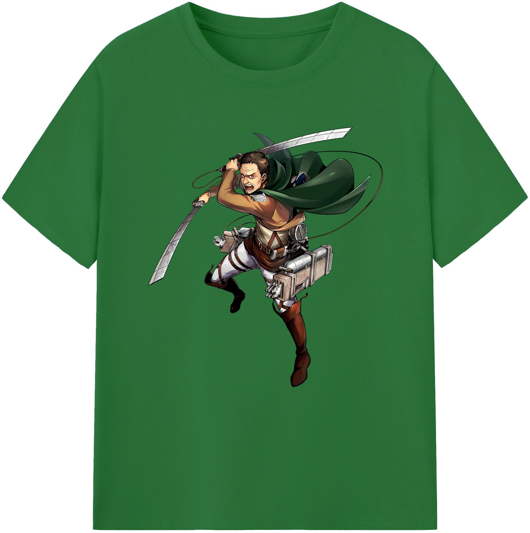 （画像用） 進撃の巨人 Attack on Titan 綿100％半袖Tシャツ（フロントプリント）