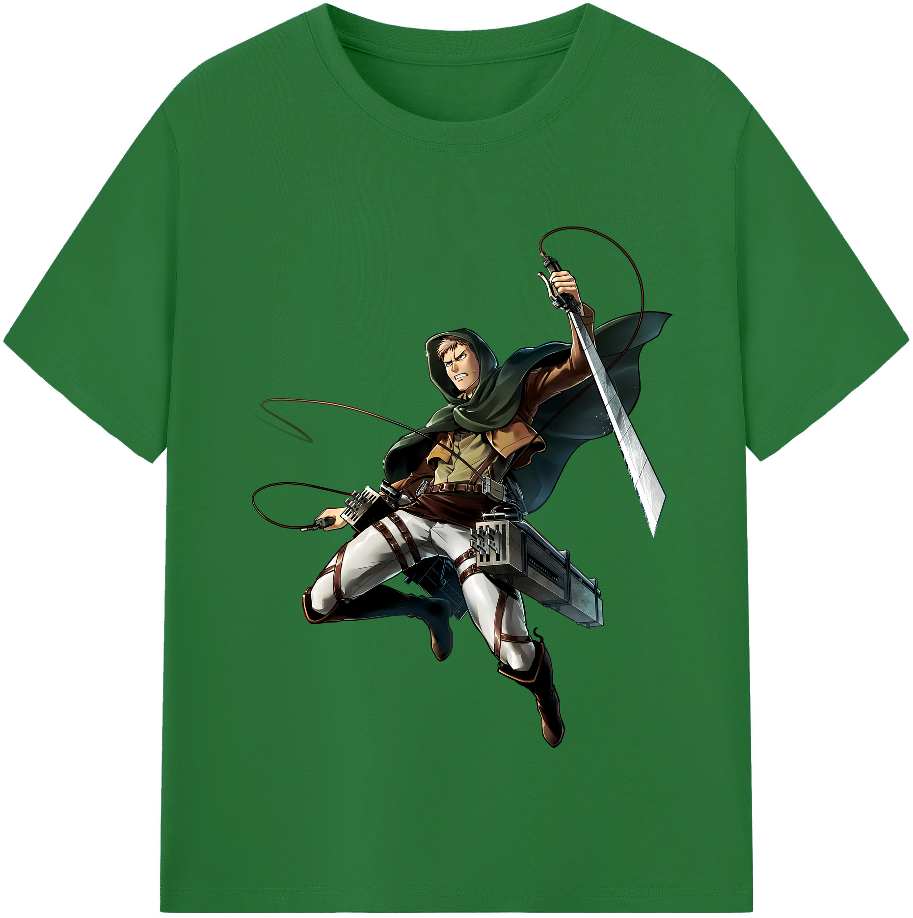 （画像用） 進撃の巨人 Attack on Titan 綿100％半袖Tシャツ（フロントプリント）