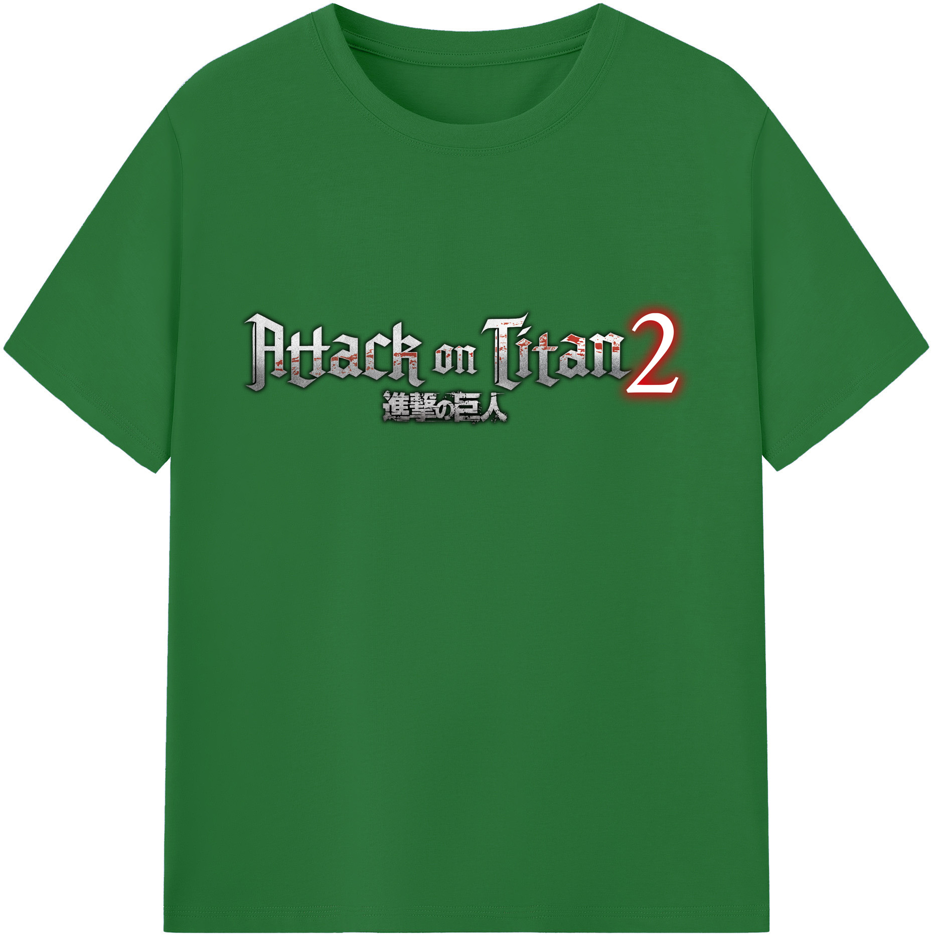 （画像用） 進撃の巨人 Attack on Titan 綿100％半袖Tシャツ（フロントプリント）