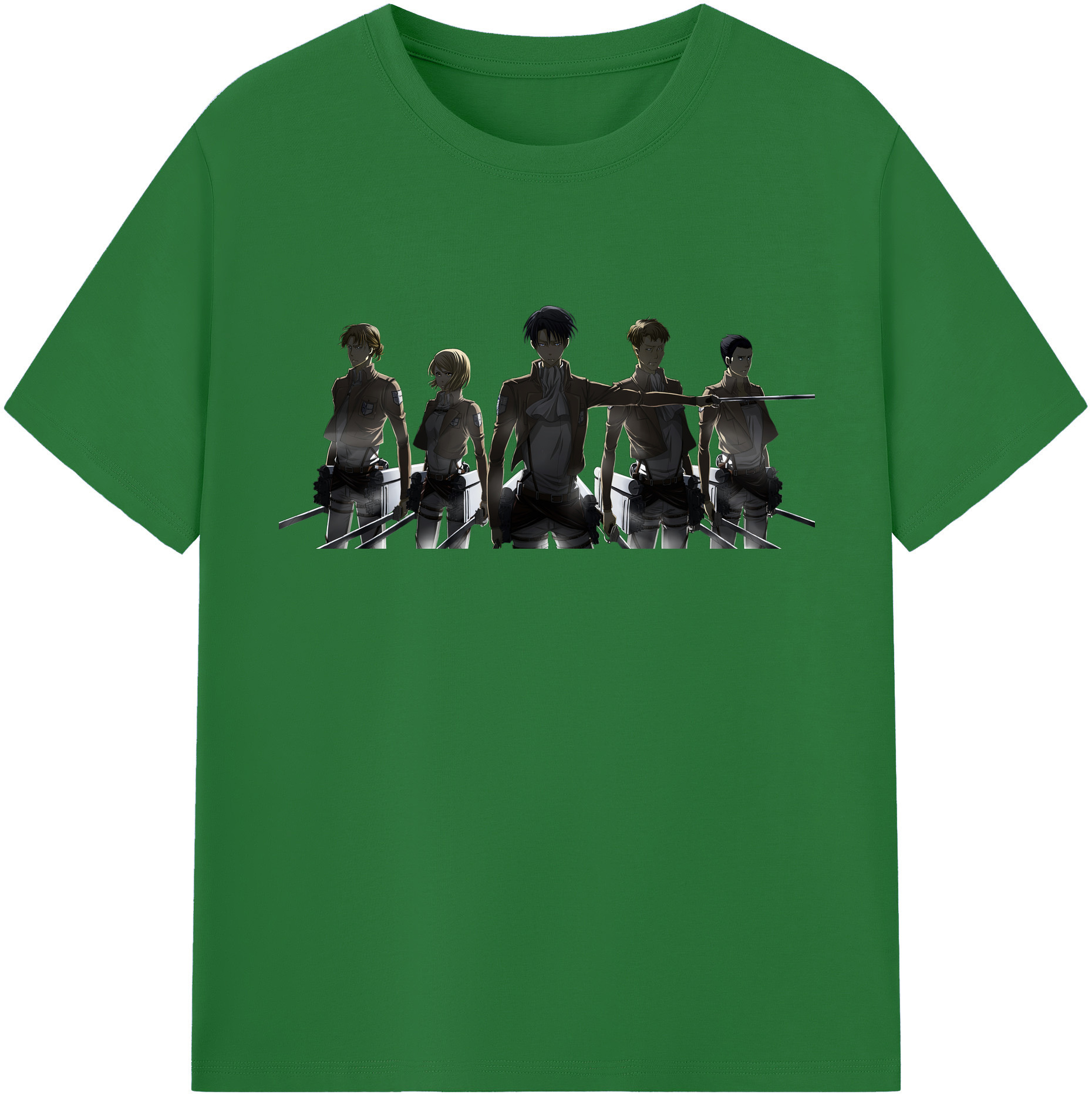 （画像用） 進撃の巨人 Attack on Titan 綿100％半袖Tシャツ（フロントプリント）