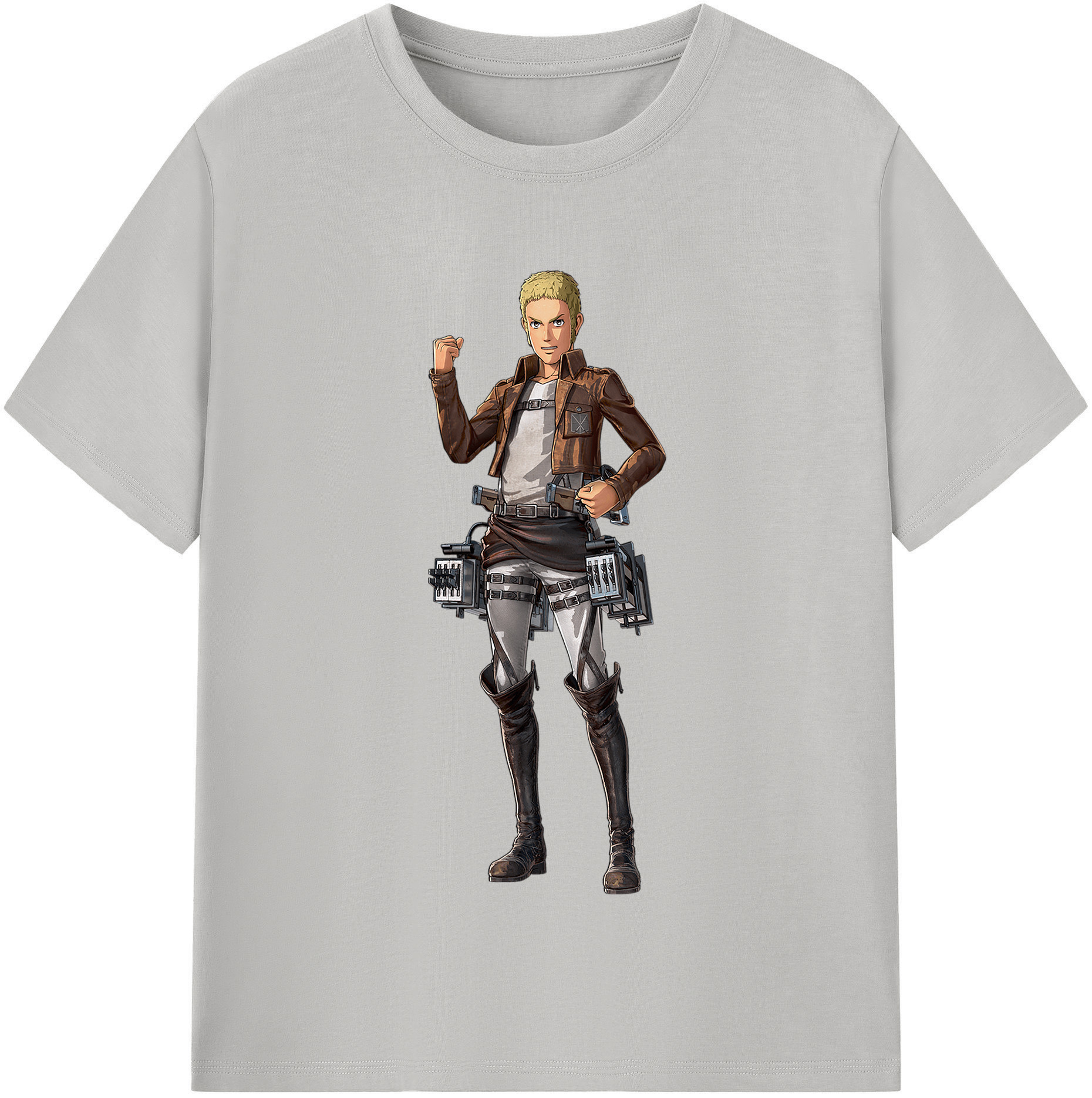（画像用） 進撃の巨人 ライナー・ブラウン Attack on Titan Reiner Braun 綿100％半袖Tシャツ（フロントプリント）