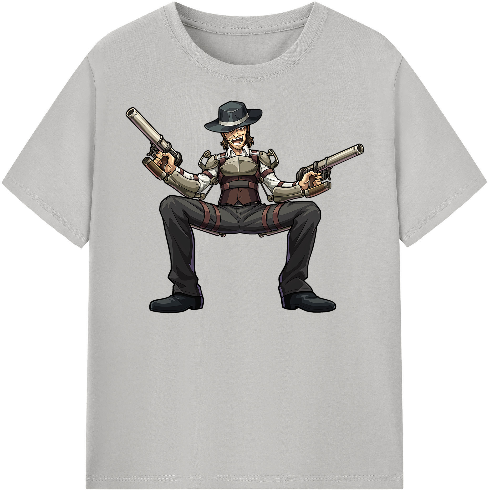 （画像用） 進撃の巨人 ケニー·アッカーマン Attack on Titan Kenny Ackerman 綿100％半袖Tシャツ（フロントプリント）