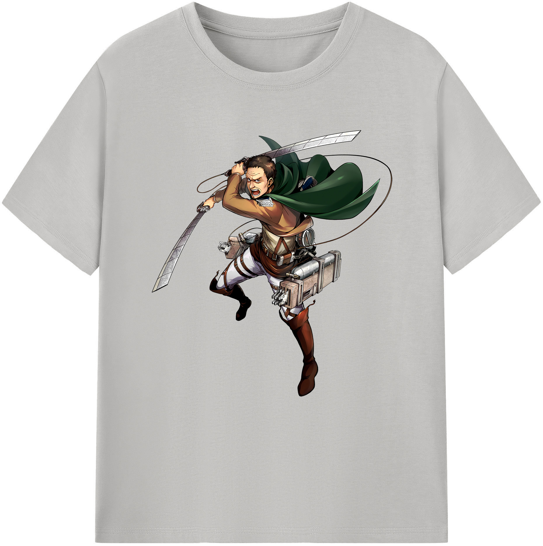 （画像用） 進撃の巨人 Attack on Titan 綿100％半袖Tシャツ（フロントプリント）