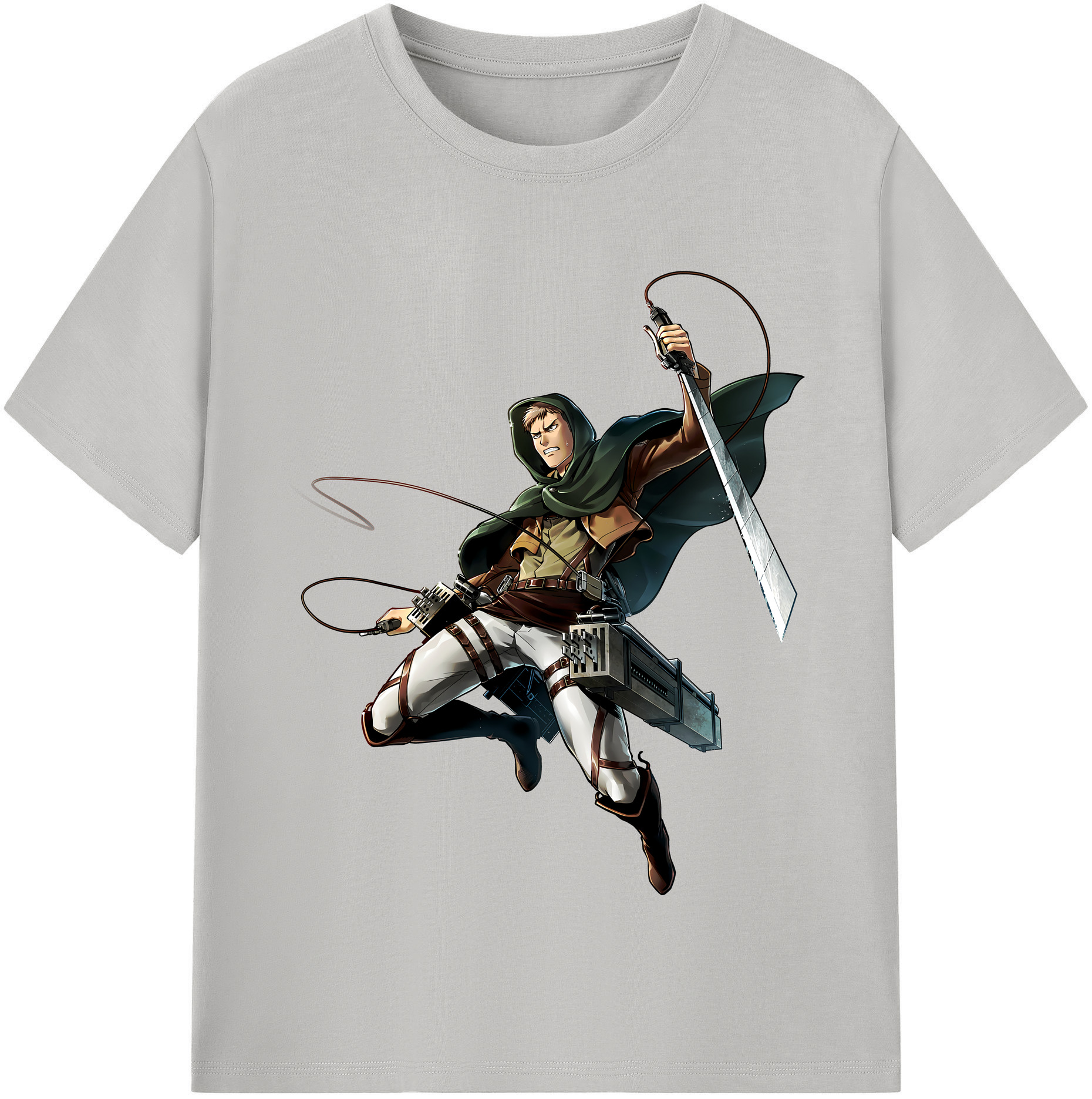 （画像用） 進撃の巨人 Attack on Titan 綿100％半袖Tシャツ（フロントプリント）
