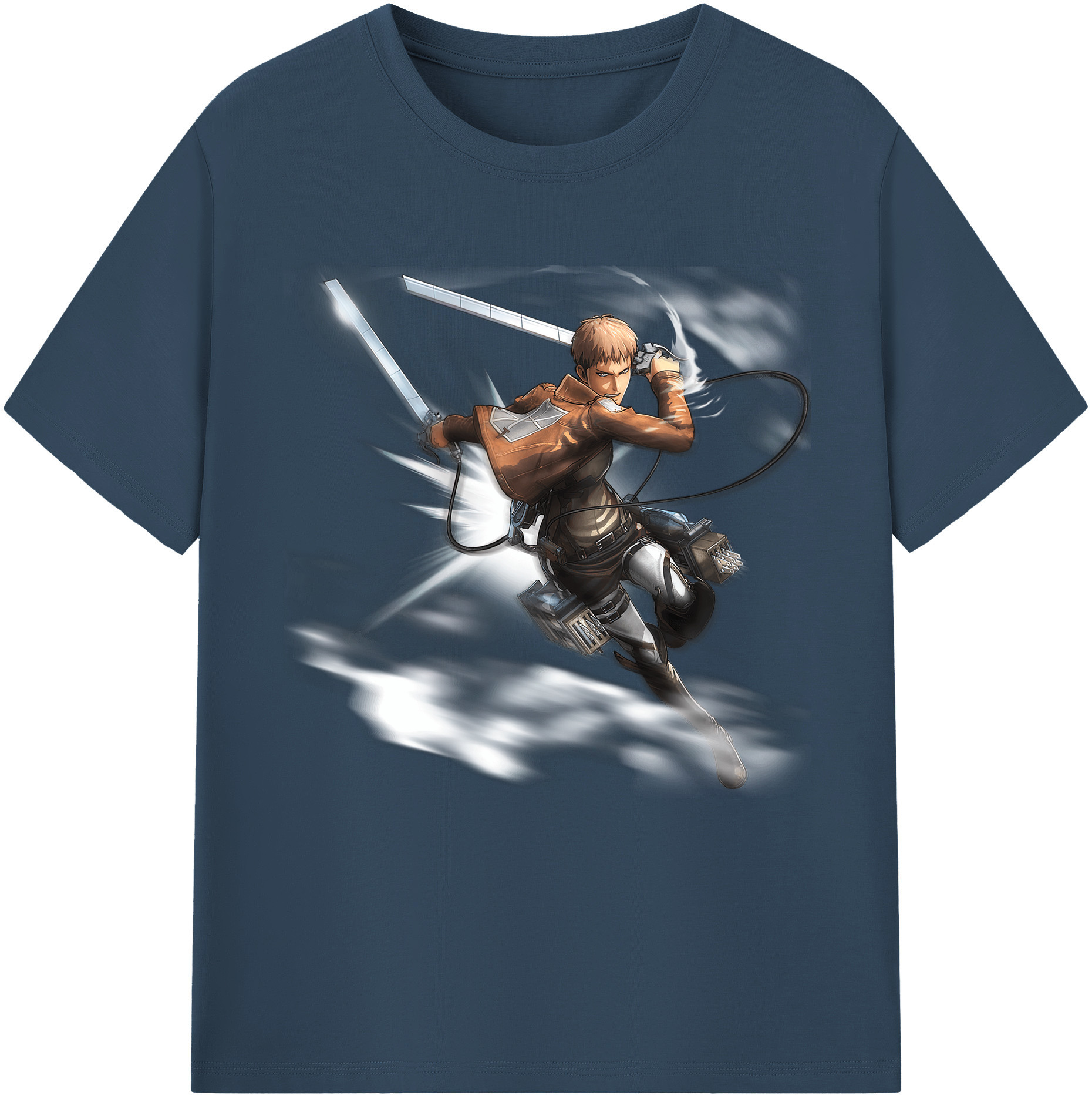 （画像用） 進撃の巨人 ジャン・キルシュタイン Attack on Titan Jean Kirstein 綿100％半袖Tシャツ（フロントプリント）