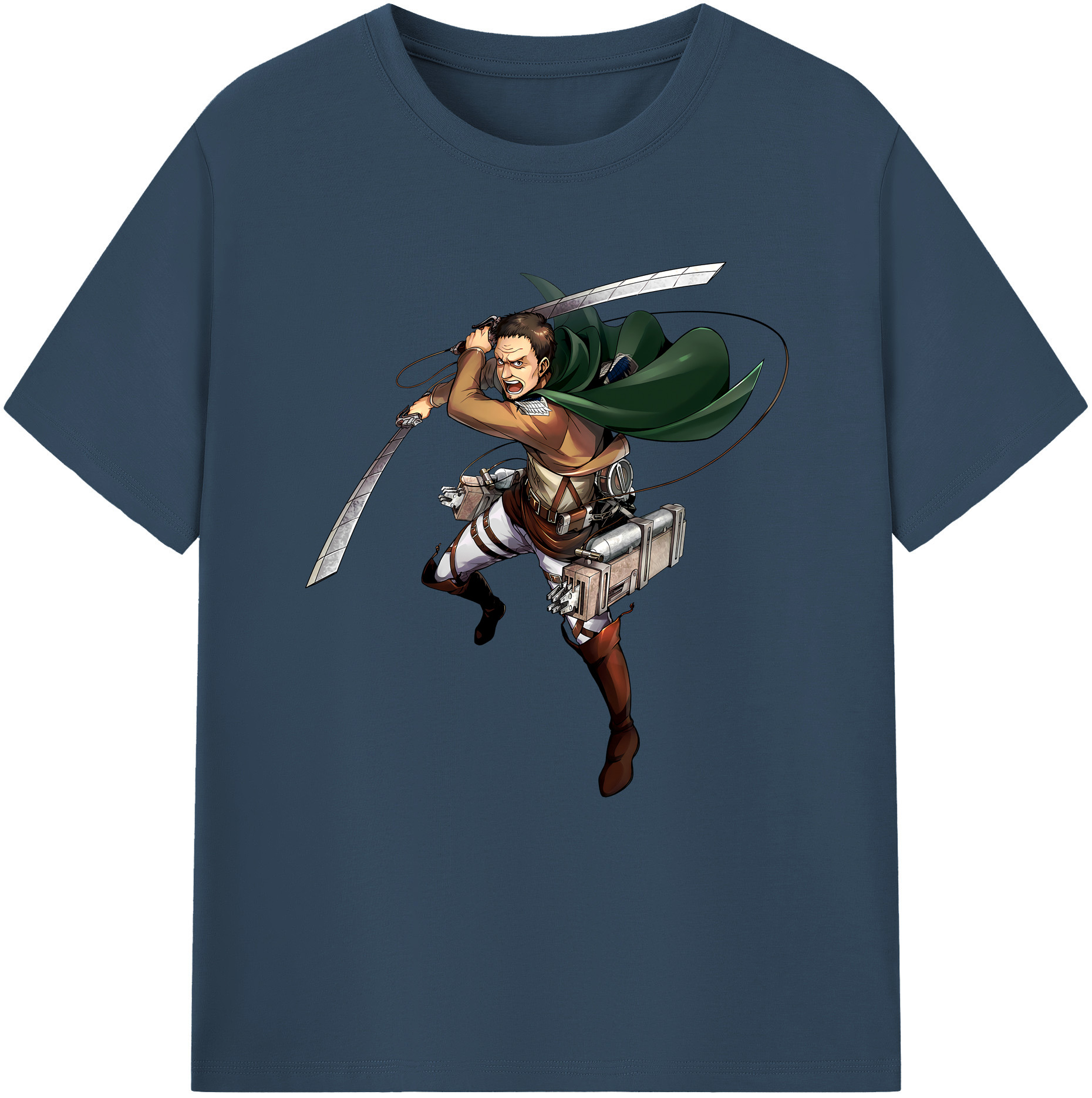 （画像用） 進撃の巨人 Attack on Titan 綿100％半袖Tシャツ（フロントプリント）
