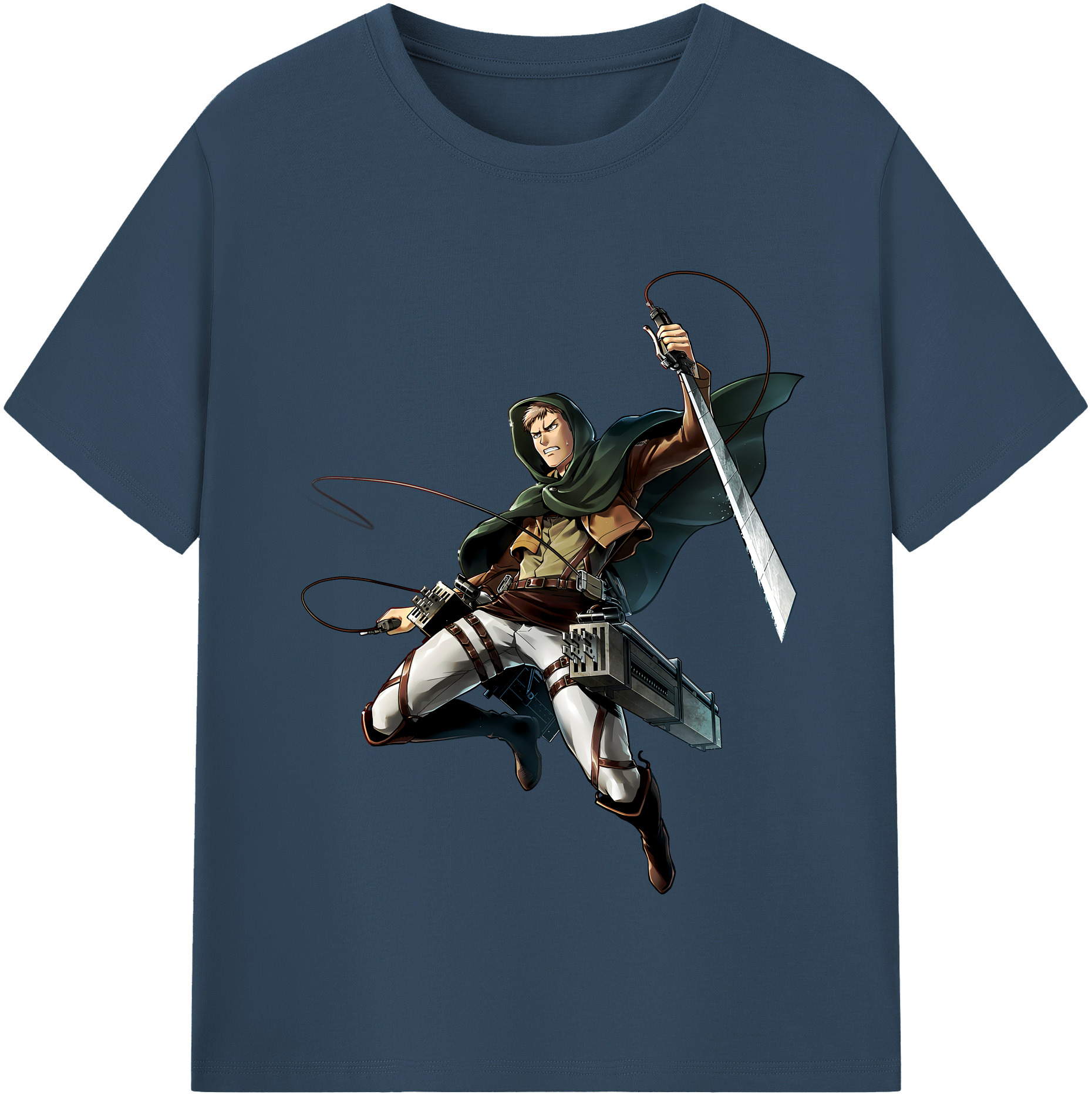 （画像用） 進撃の巨人 Attack on Titan 綿100％半袖Tシャツ（フロントプリント）