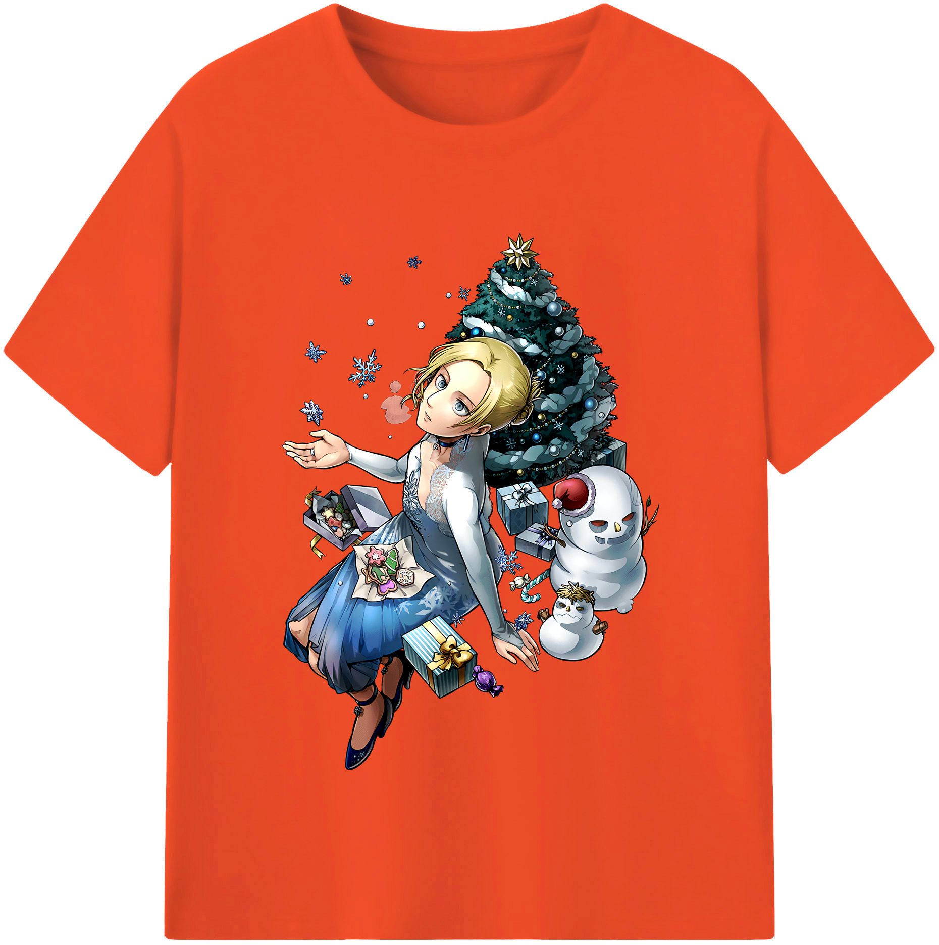 （画像用） 進撃の巨人 アニ・レオンハート Attack on Titan Annie Leonhart 綿100％半袖Tシャツ（フロントプリント）