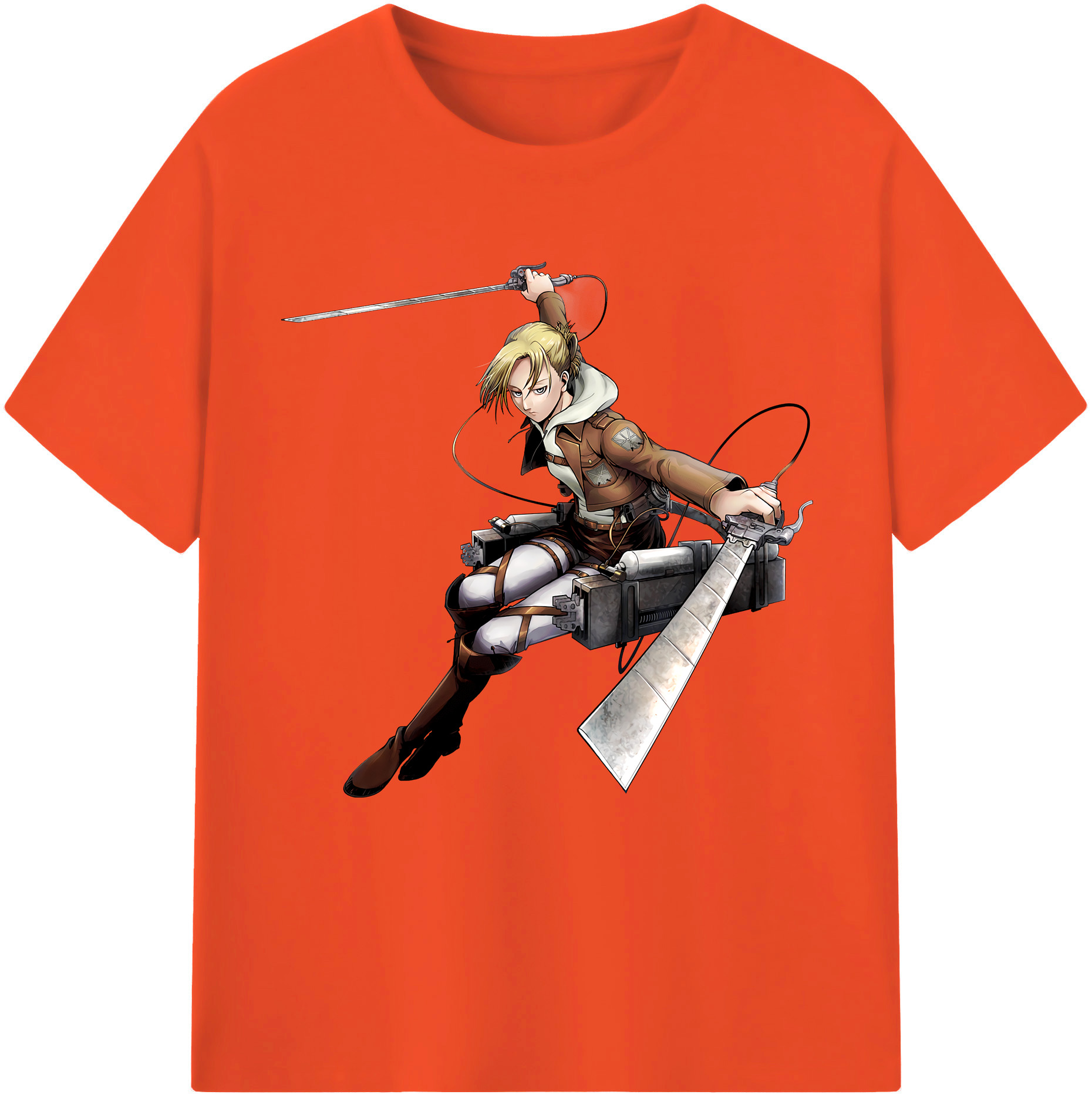 （画像用） 進撃の巨人 アニ・レオンハート Attack on Titan Annie Leonhart 綿100％半袖Tシャツ（フロントプリント）