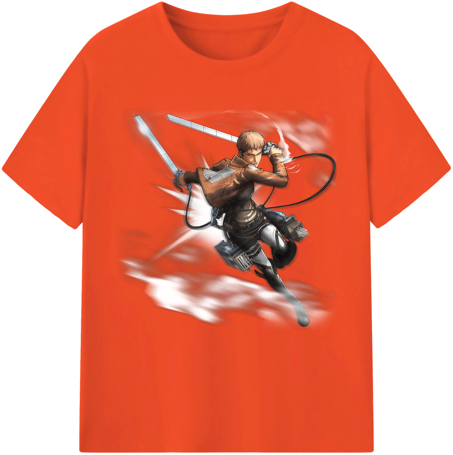 （画像用） 進撃の巨人 ジャン・キルシュタイン Attack on Titan Jean Kirstein 綿100％半袖Tシャツ（フロントプリント）