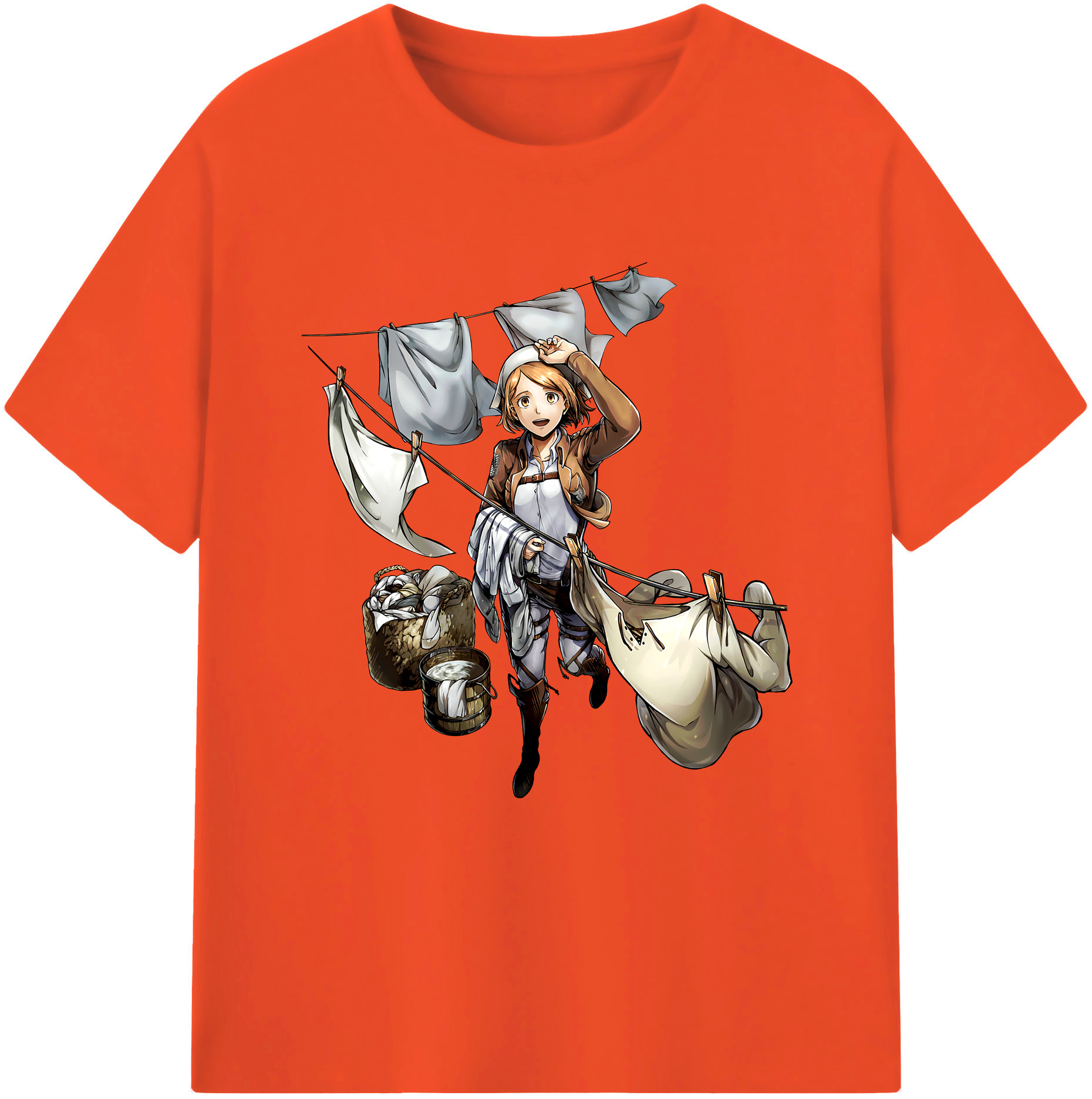 （画像用） 進撃の巨人 ペトラ·ラル Attack on Titan Petra Rall 綿100％半袖Tシャツ（フロントプリント）