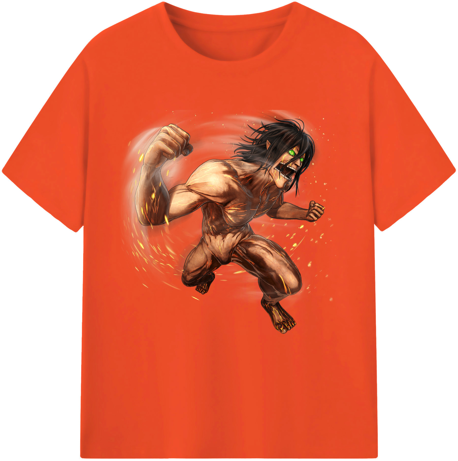 （画像用） 進撃の巨人 Attack on Titan 綿100％半袖Tシャツ（フロントプリント）