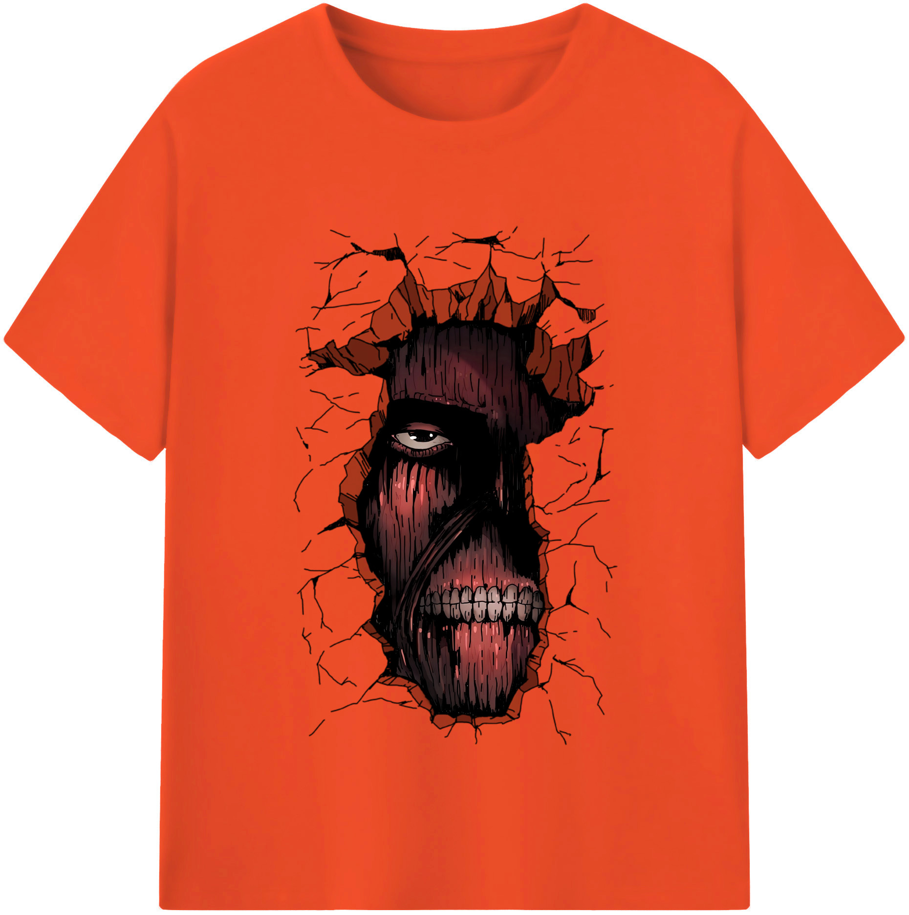 （画像用） 進撃の巨人 Attack on Titan 綿100％半袖Tシャツ（フロントプリント）