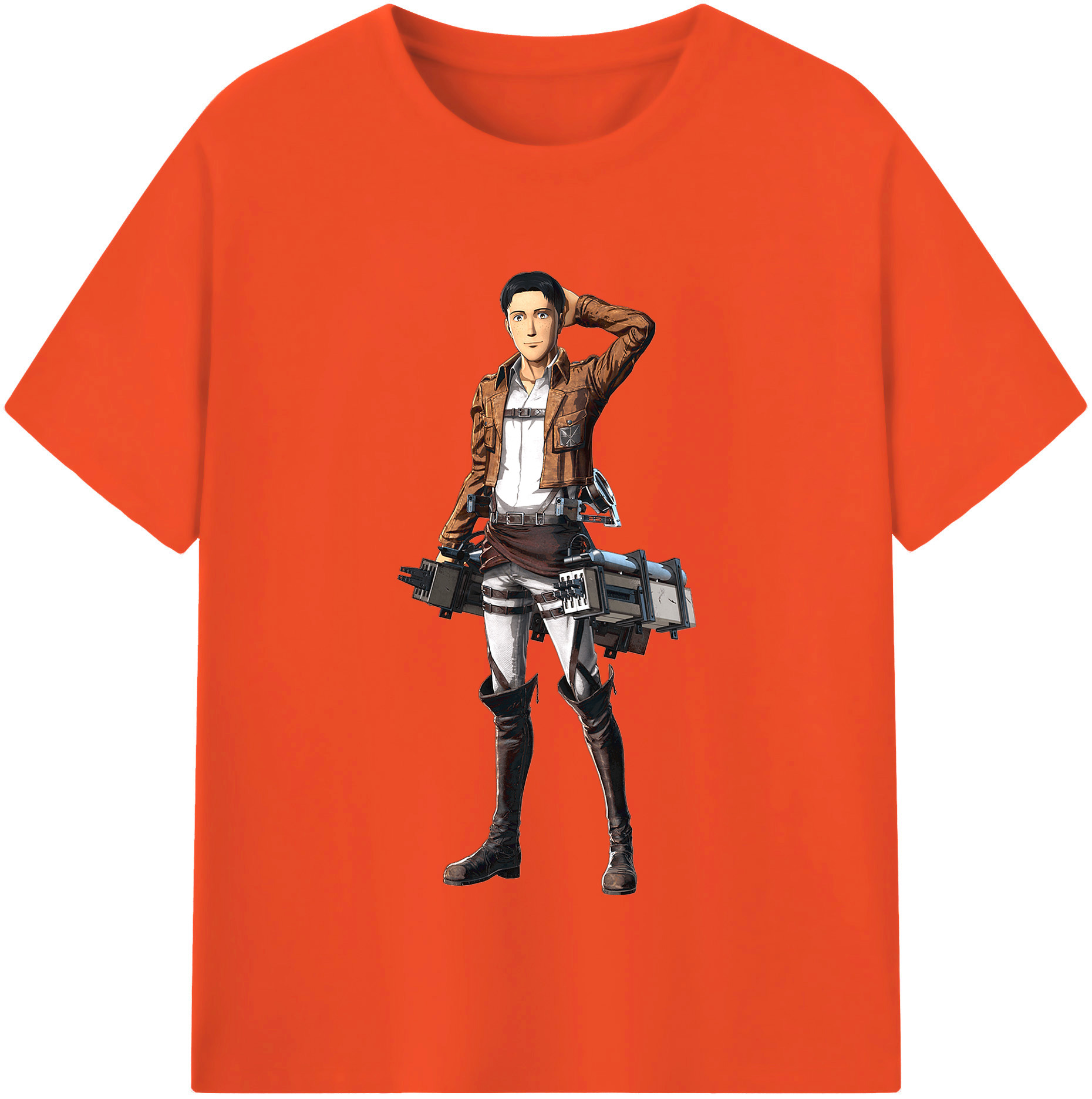 （画像用） 進撃の巨人 Attack on Titan 綿100％半袖Tシャツ（フロントプリント）