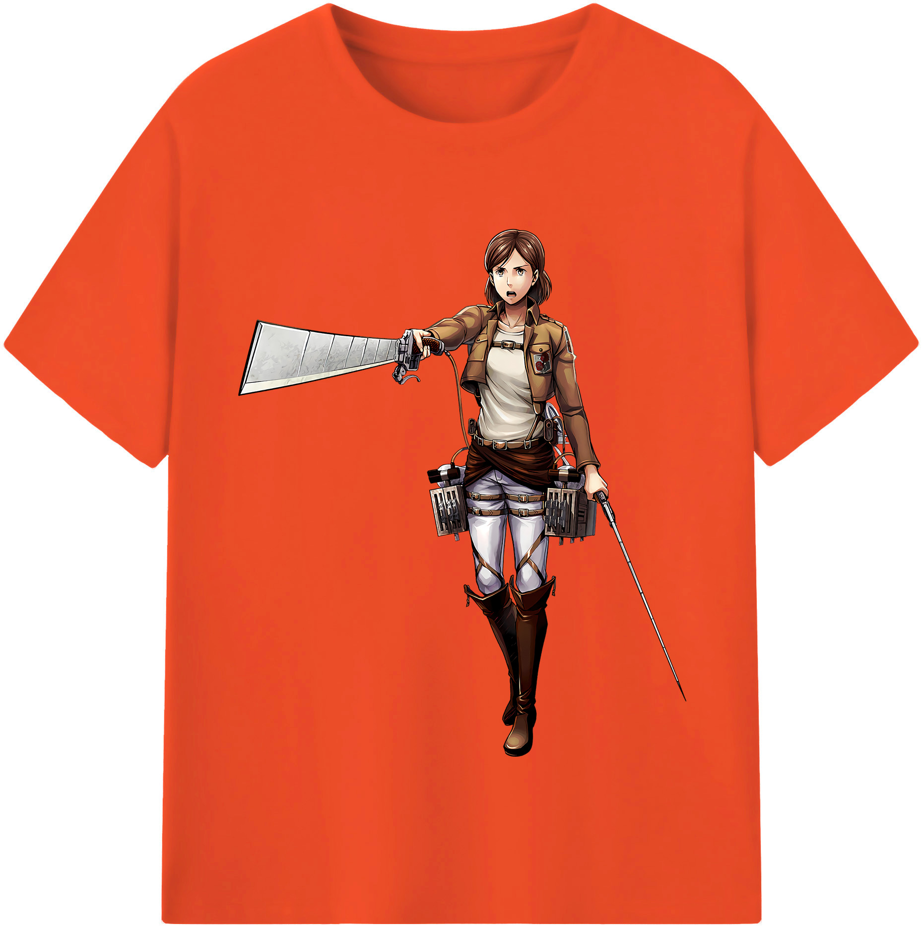 （画像用） 進撃の巨人 Attack on Titan 綿100％半袖Tシャツ（フロントプリント）
