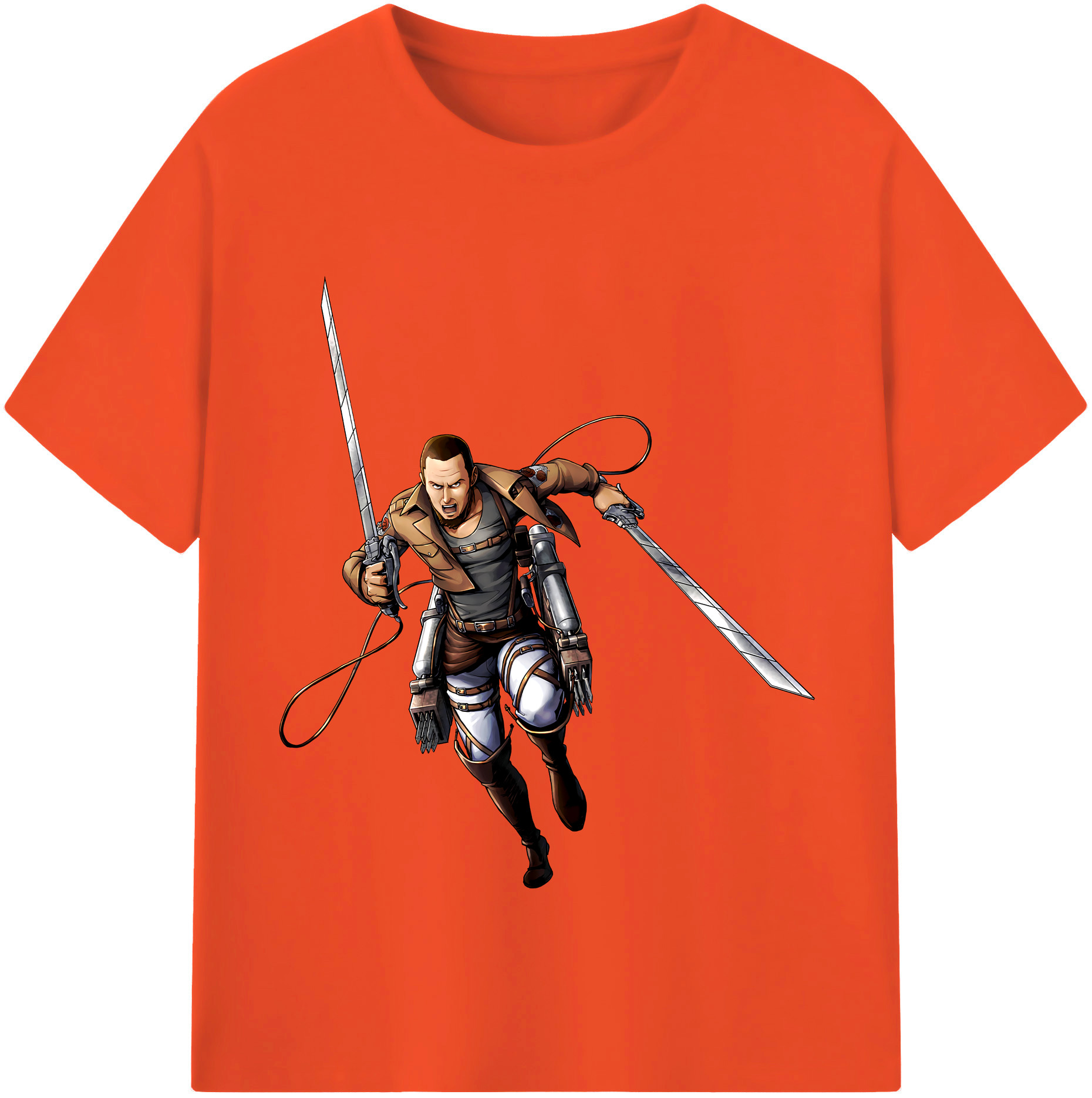 （画像用） 進撃の巨人 Attack on Titan 綿100％半袖Tシャツ（フロントプリント）
