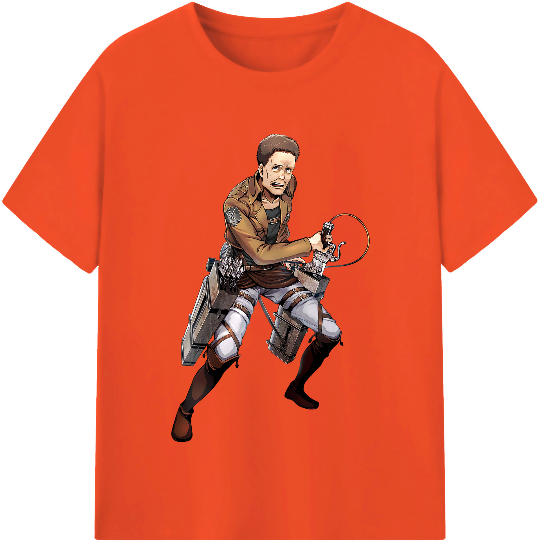 （画像用） 進撃の巨人 Attack on Titan 綿100％半袖Tシャツ（フロントプリント）