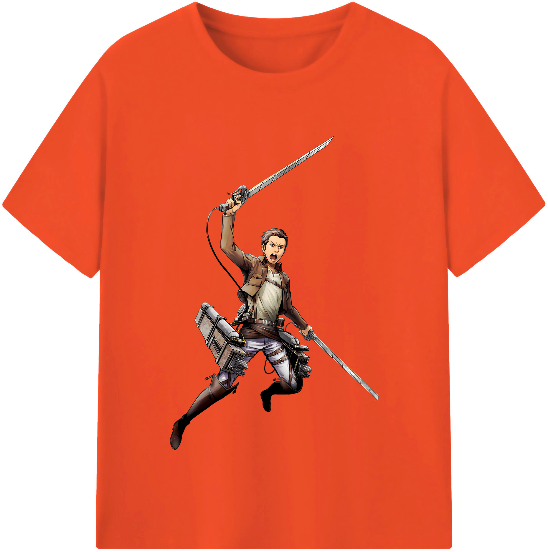 （画像用） 進撃の巨人 Attack on Titan 綿100％半袖Tシャツ（フロントプリント）