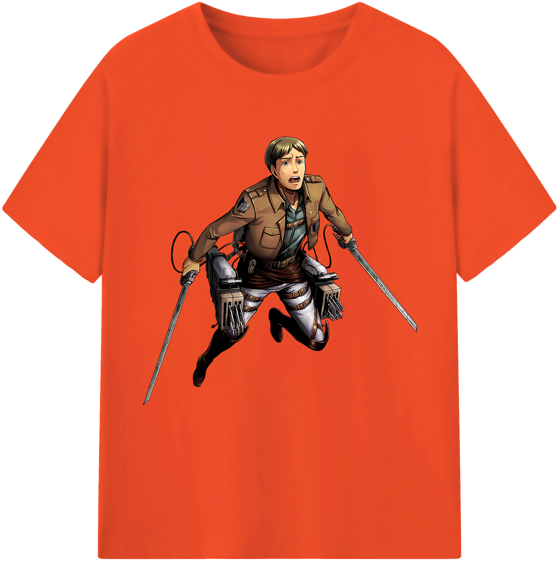 （画像用） 進撃の巨人 Attack on Titan 綿100％半袖Tシャツ（フロントプリント）