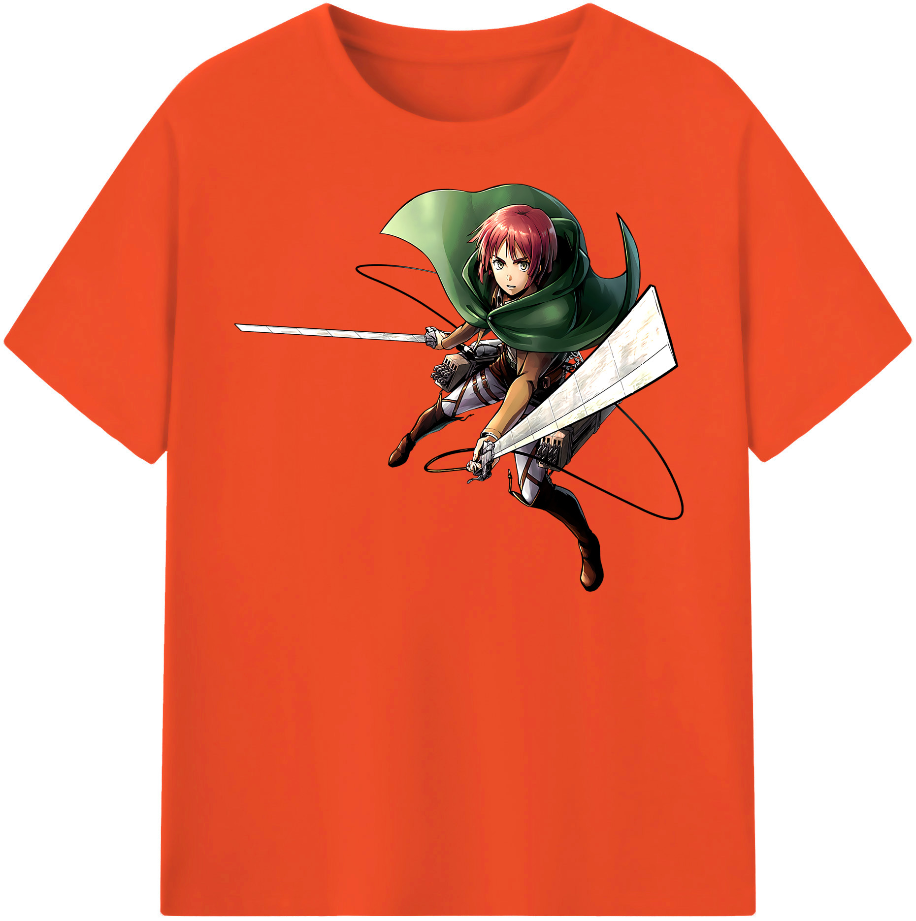 （画像用） 進撃の巨人 Attack on Titan 綿100％半袖Tシャツ（フロントプリント）