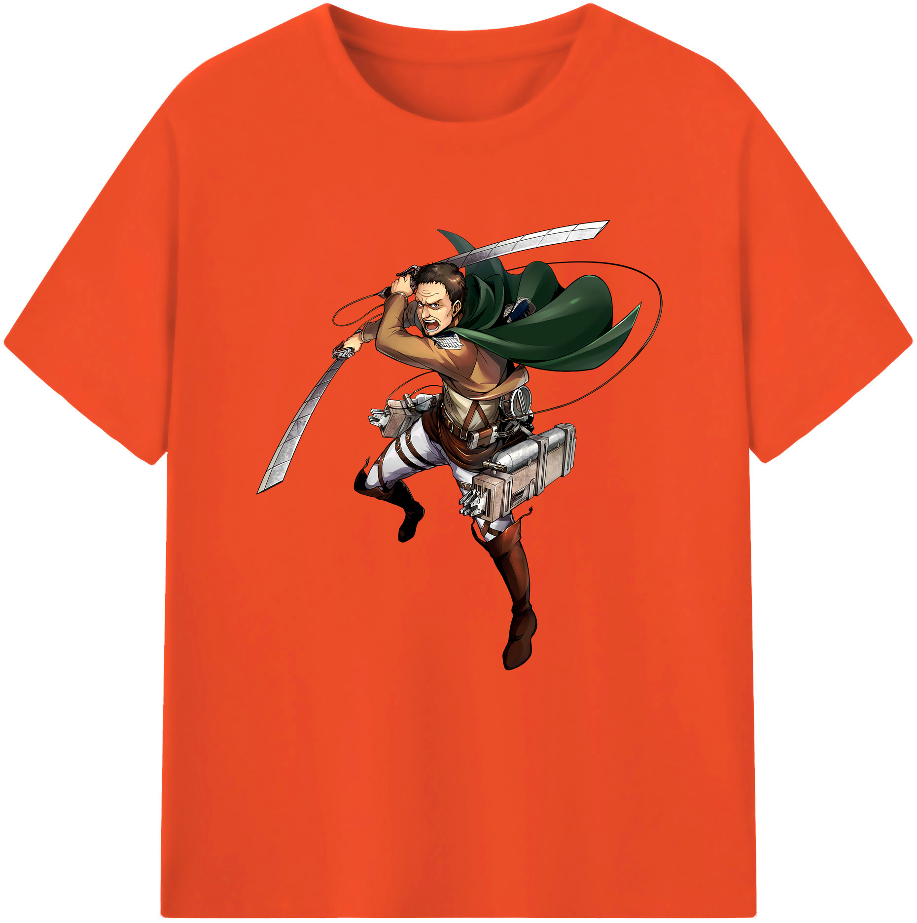 （画像用） 進撃の巨人 Attack on Titan 綿100％半袖Tシャツ（フロントプリント）