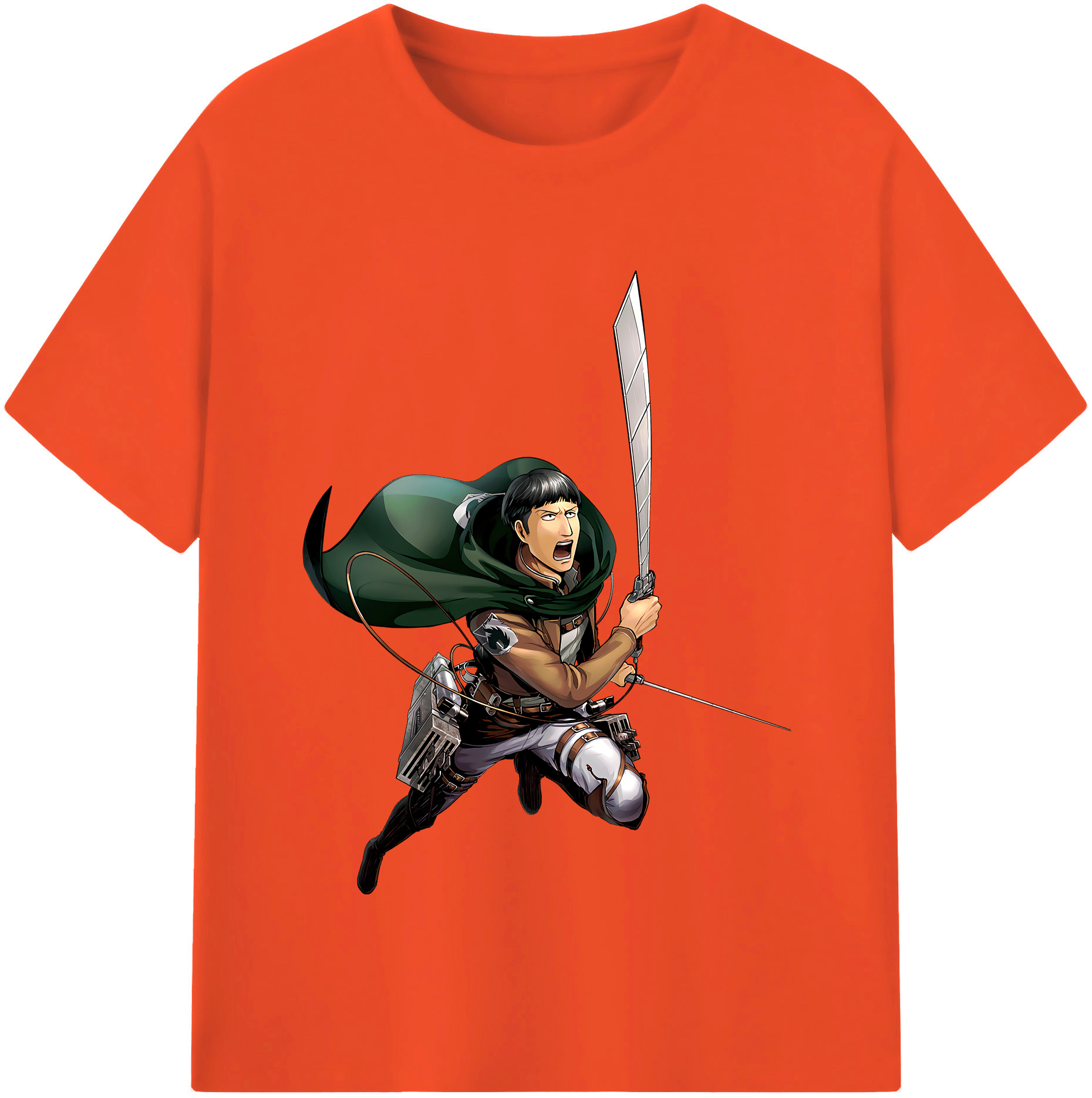 （画像用） 進撃の巨人 Attack on Titan 綿100％半袖Tシャツ（フロントプリント）