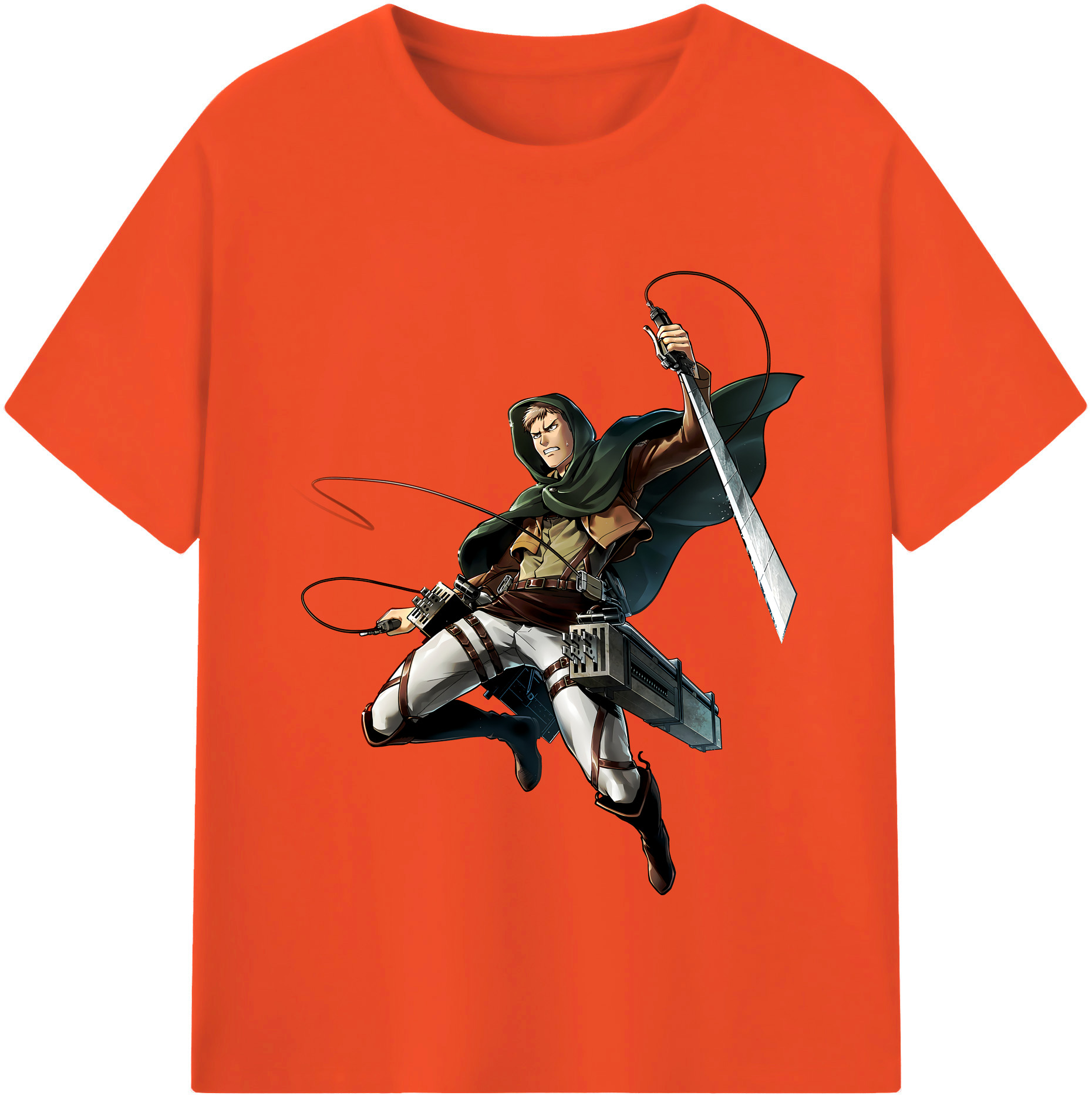 （画像用） 進撃の巨人 Attack on Titan 綿100％半袖Tシャツ（フロントプリント）