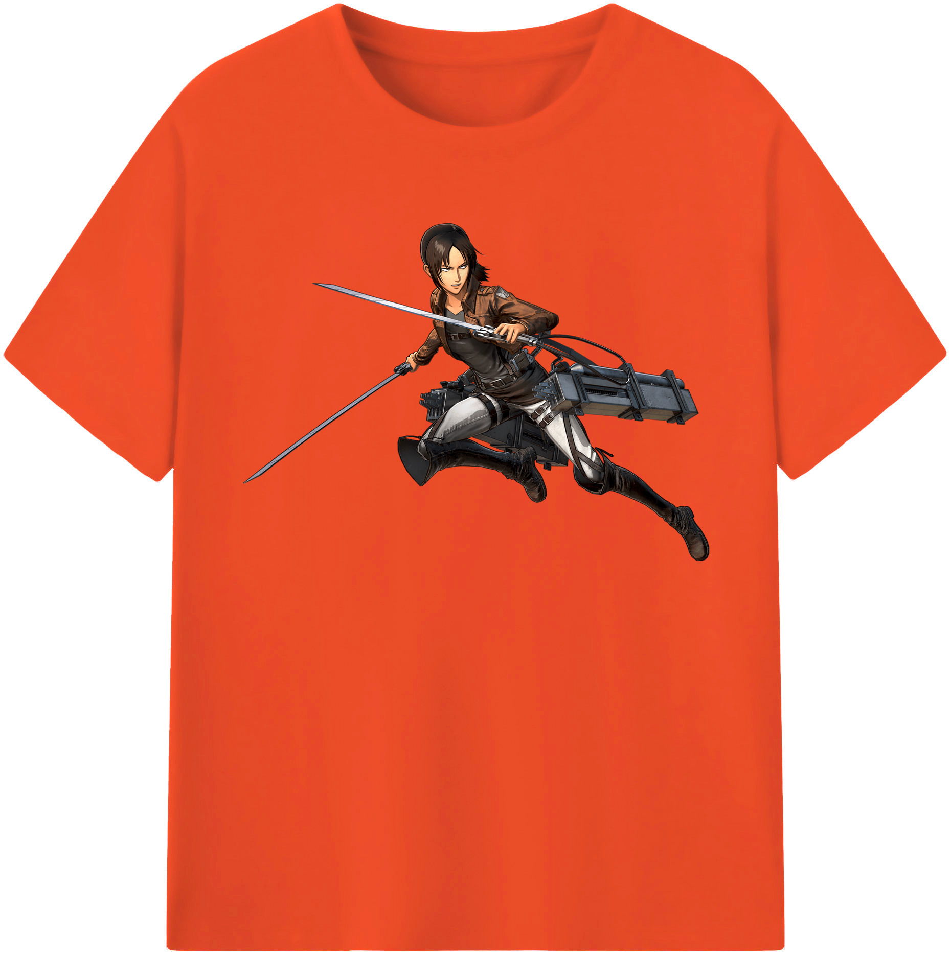 （画像用） 進撃の巨人 Attack on Titan 綿100％半袖Tシャツ（フロントプリント）