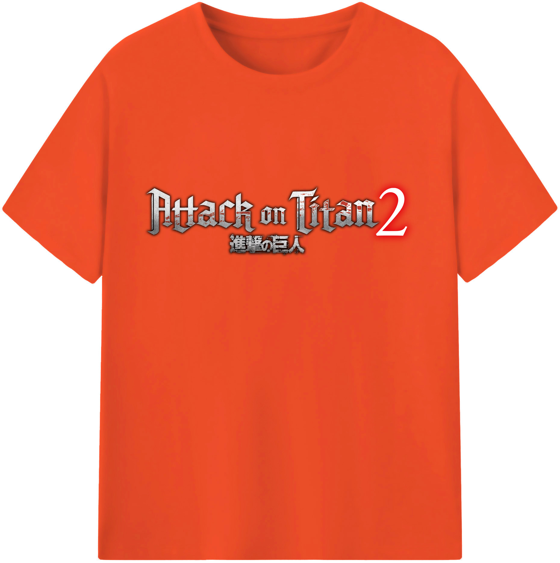 （画像用） 進撃の巨人 Attack on Titan 綿100％半袖Tシャツ（フロントプリント）