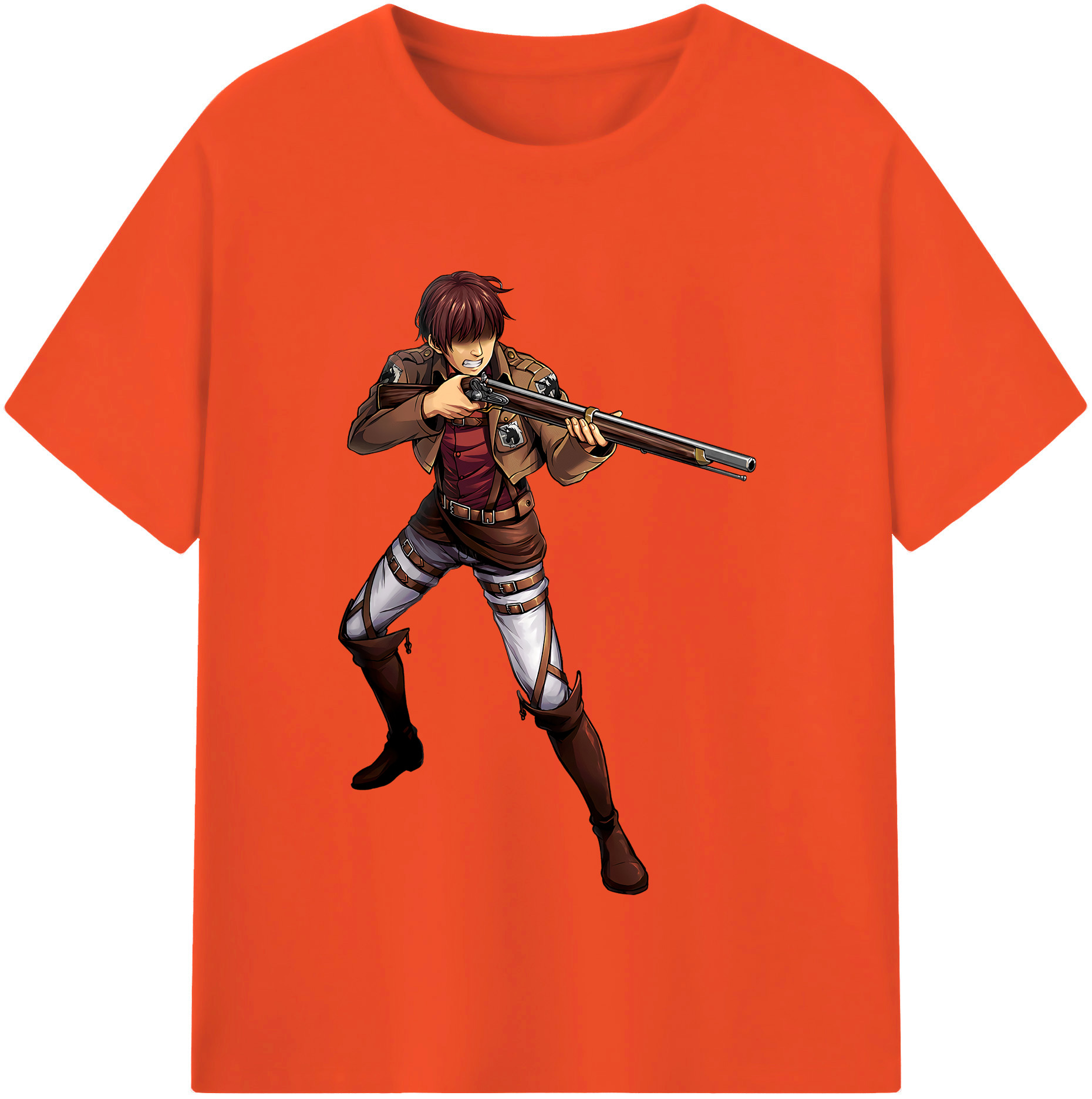 （画像用） 進撃の巨人 Attack on Titan 綿100％半袖Tシャツ（フロントプリント）