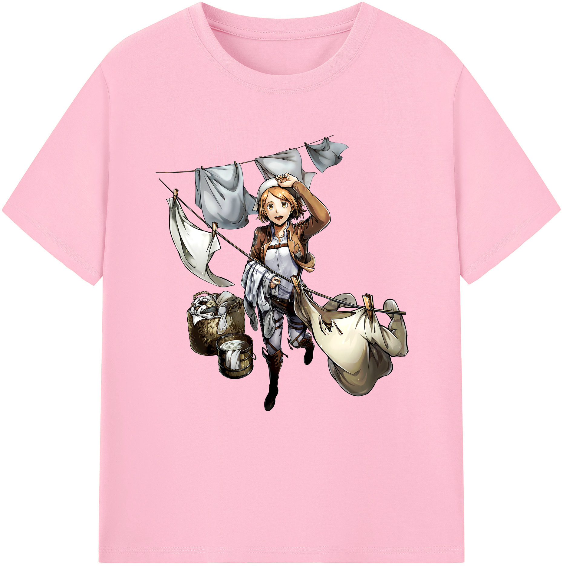 （画像用） 進撃の巨人 ペトラ·ラル Attack on Titan Petra Rall 綿100％半袖Tシャツ（フロントプリント）