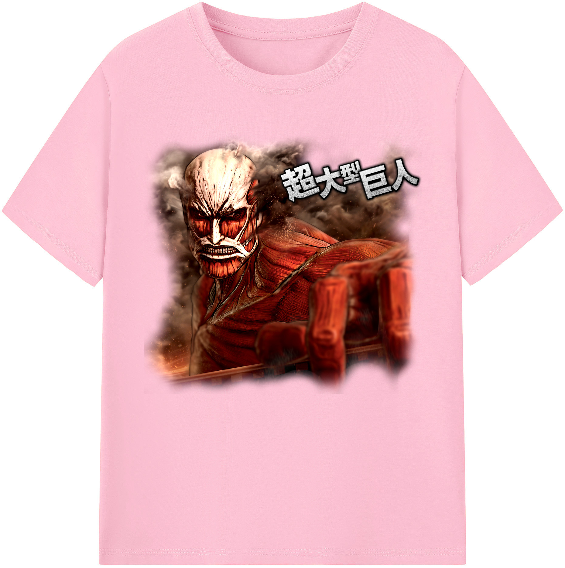 （画像用） 進撃の巨人 Attack on Titan 綿100％半袖Tシャツ（フロントプリント）