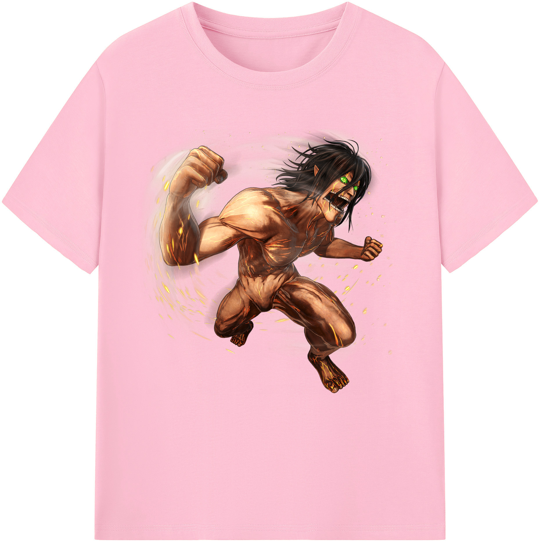 （画像用） 進撃の巨人 Attack on Titan 綿100％半袖Tシャツ（フロントプリント）