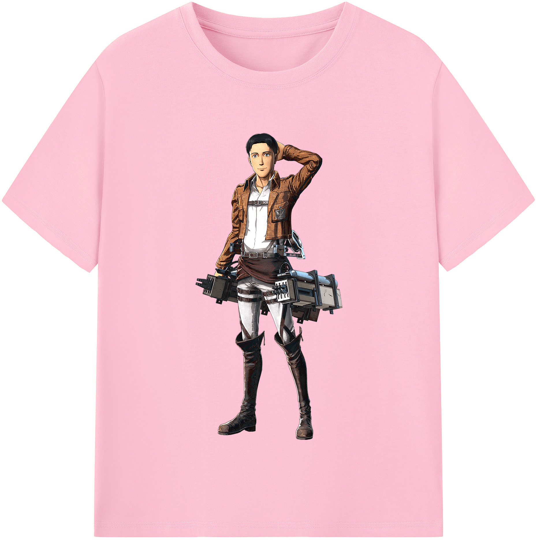 （画像用） 進撃の巨人 Attack on Titan 綿100％半袖Tシャツ（フロントプリント）