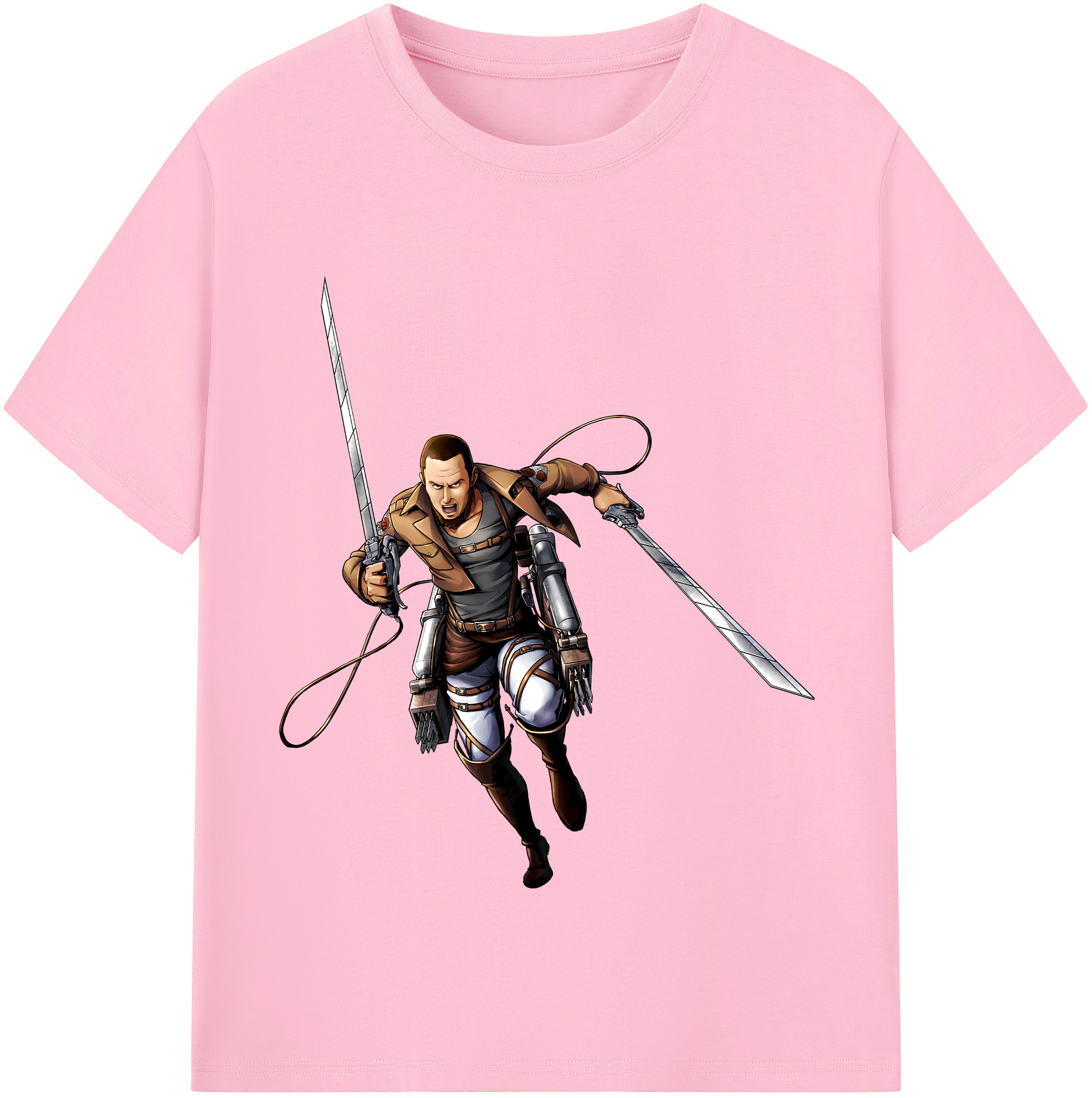 （画像用） 進撃の巨人 Attack on Titan 綿100％半袖Tシャツ（フロントプリント）
