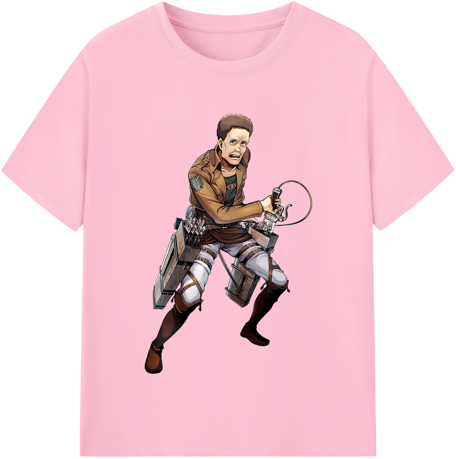 （画像用） 進撃の巨人 Attack on Titan 綿100％半袖Tシャツ（フロントプリント）