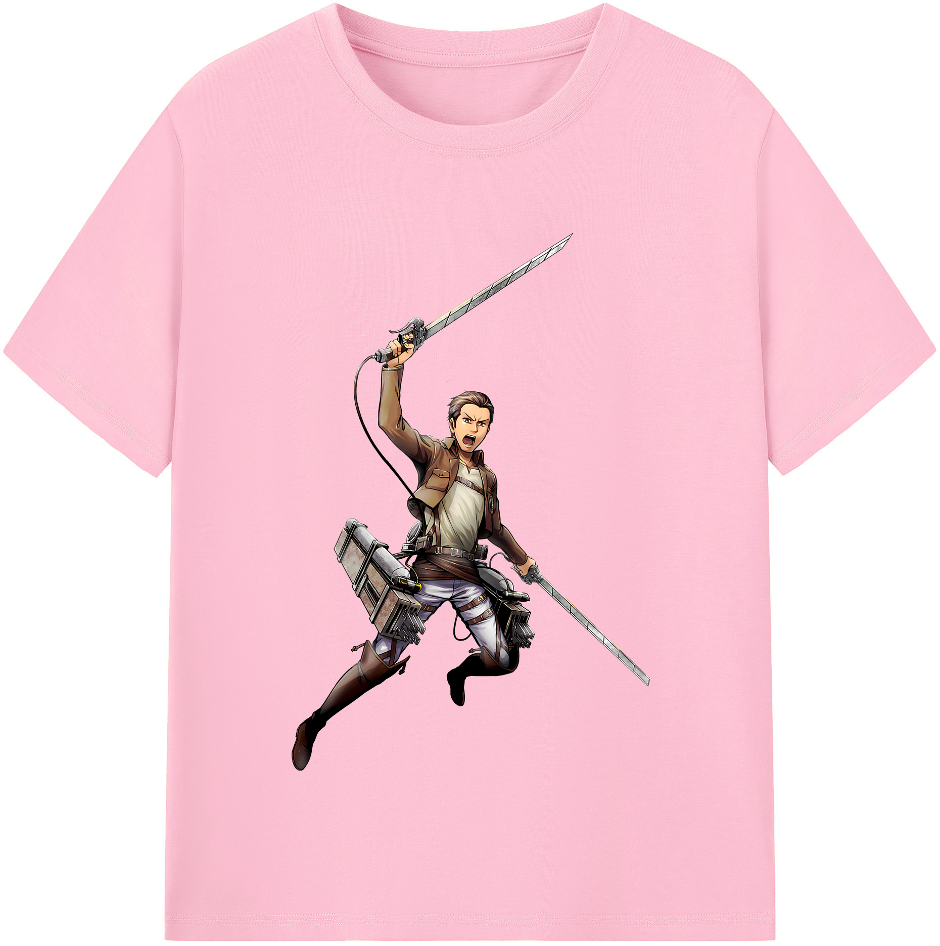 （画像用） 進撃の巨人 Attack on Titan 綿100％半袖Tシャツ（フロントプリント）